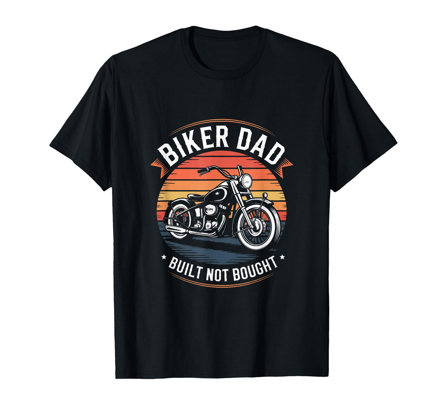 Biker Dad Motorcycle Father T-Shirt - Minimalist Print Men Women - T-Shirt, Sweatshirt, Hoodie