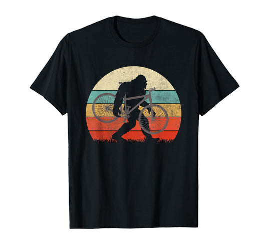 Bigfoot Mountain Bike Funny Mtb Biking T-Shirt - Minimalist Print Unisex - T-Shirt, Sweatshirt, Hoodie