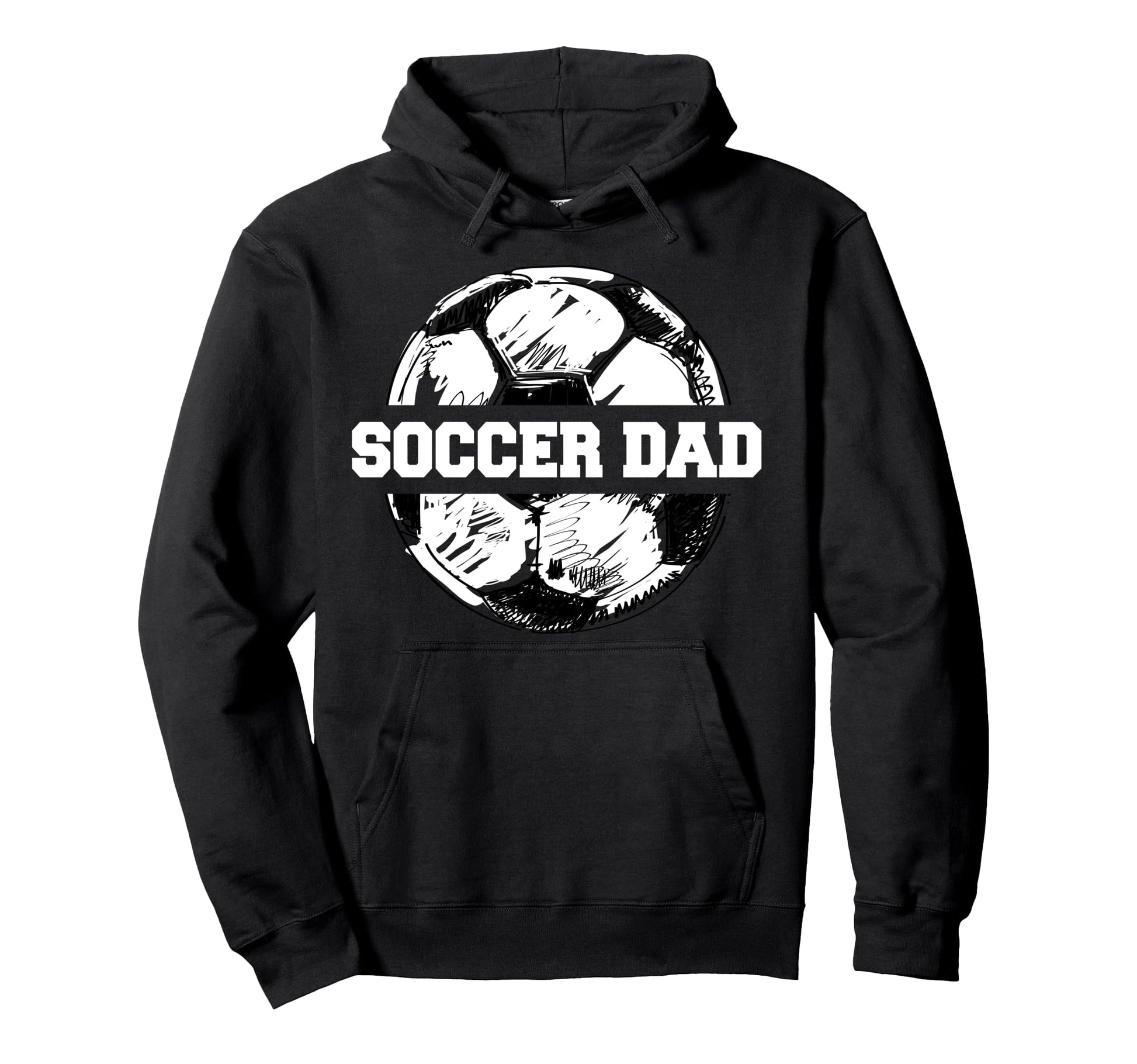 Soccer Dad Soccer Ball Split Funny Hoodie - Streetwear Style Men Women - T-Shirt, Sweatshirt, Hoodie