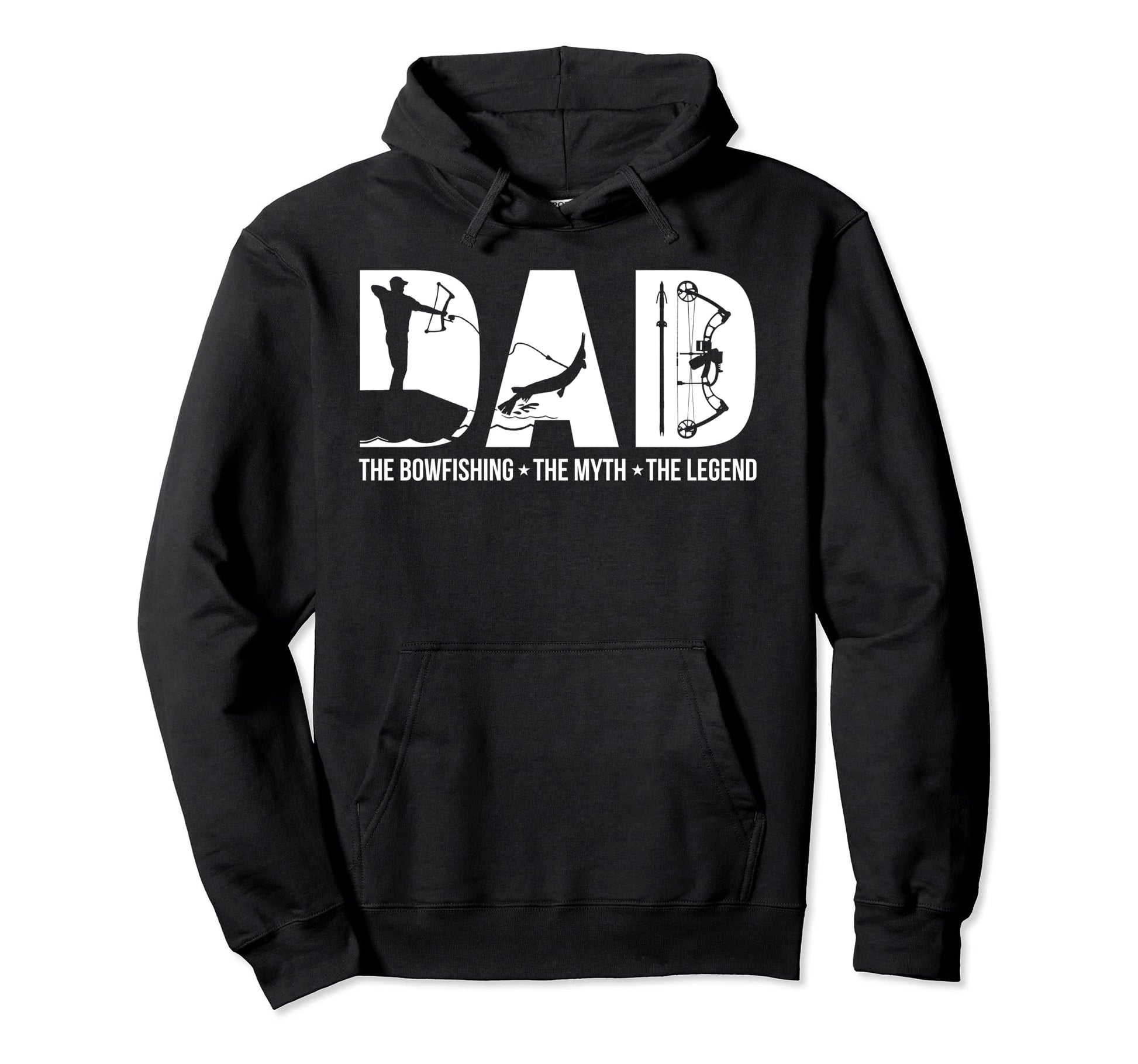 Dad Bowfishing Myth Legend Gift Dad Hoodie - Trendy Graphic for Adults - T-Shirt, Sweatshirt, Hoodie