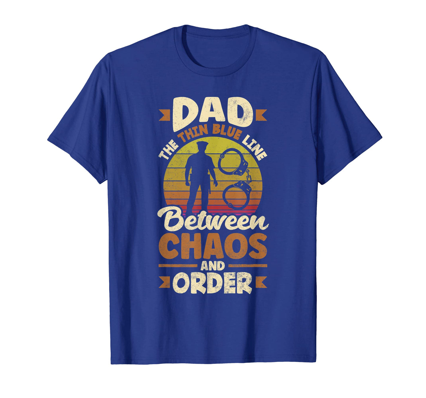 Dad Protector Fathers Day Policeman T-Shirt - Custom Art Print Men Women - T-Shirt, Sweatshirt, Hoodie