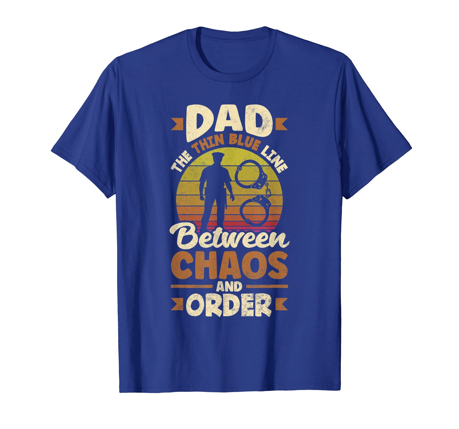 Dad Protector Fathers Day Policeman T-Shirt - Custom Art Print Men Women - T-Shirt, Sweatshirt, Hoodie
