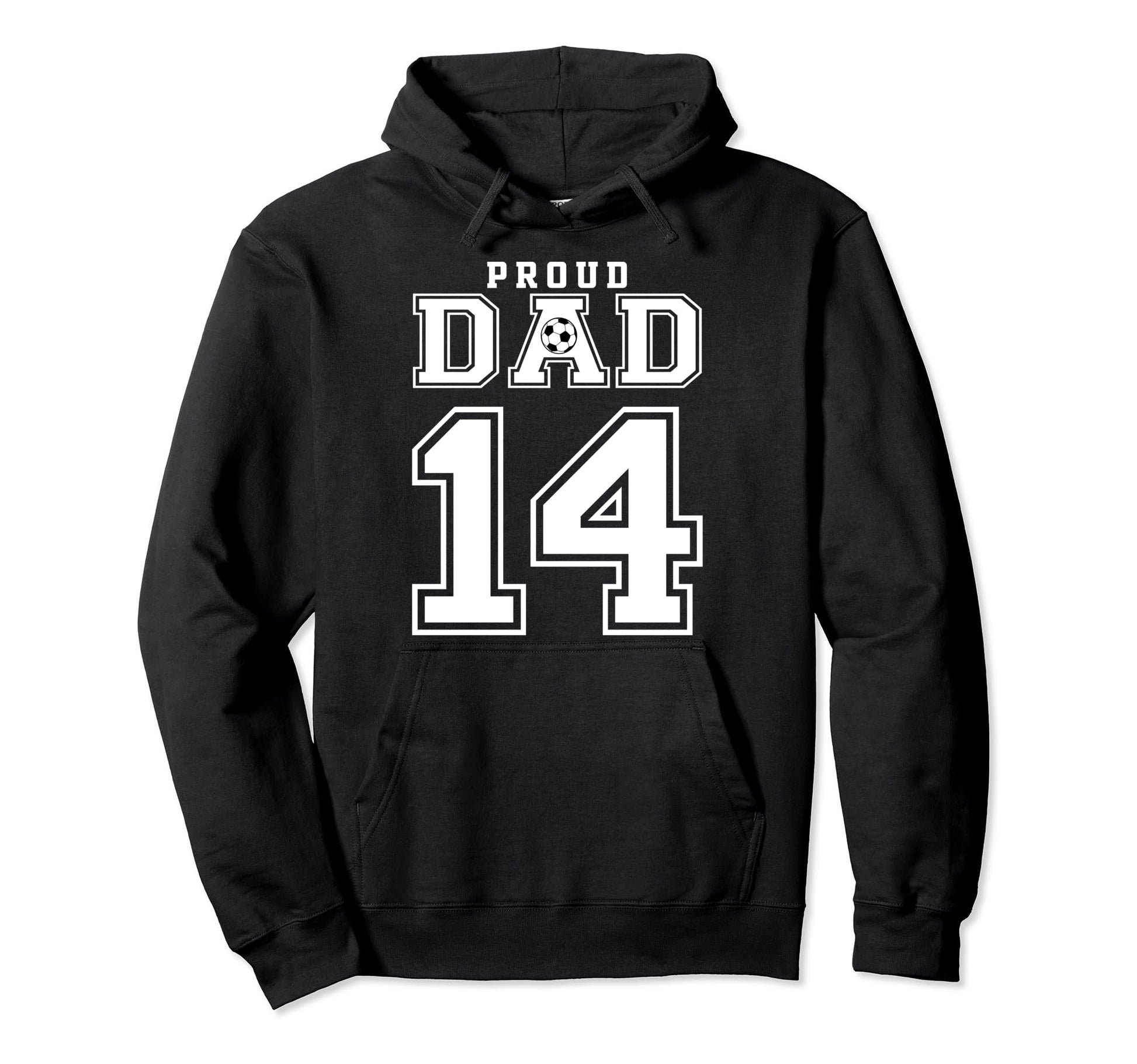 Number 14 Custom Proud Soccer Futbol Hoodie - Streetwear Style for Adults - T-Shirt, Sweatshirt, Hoodie