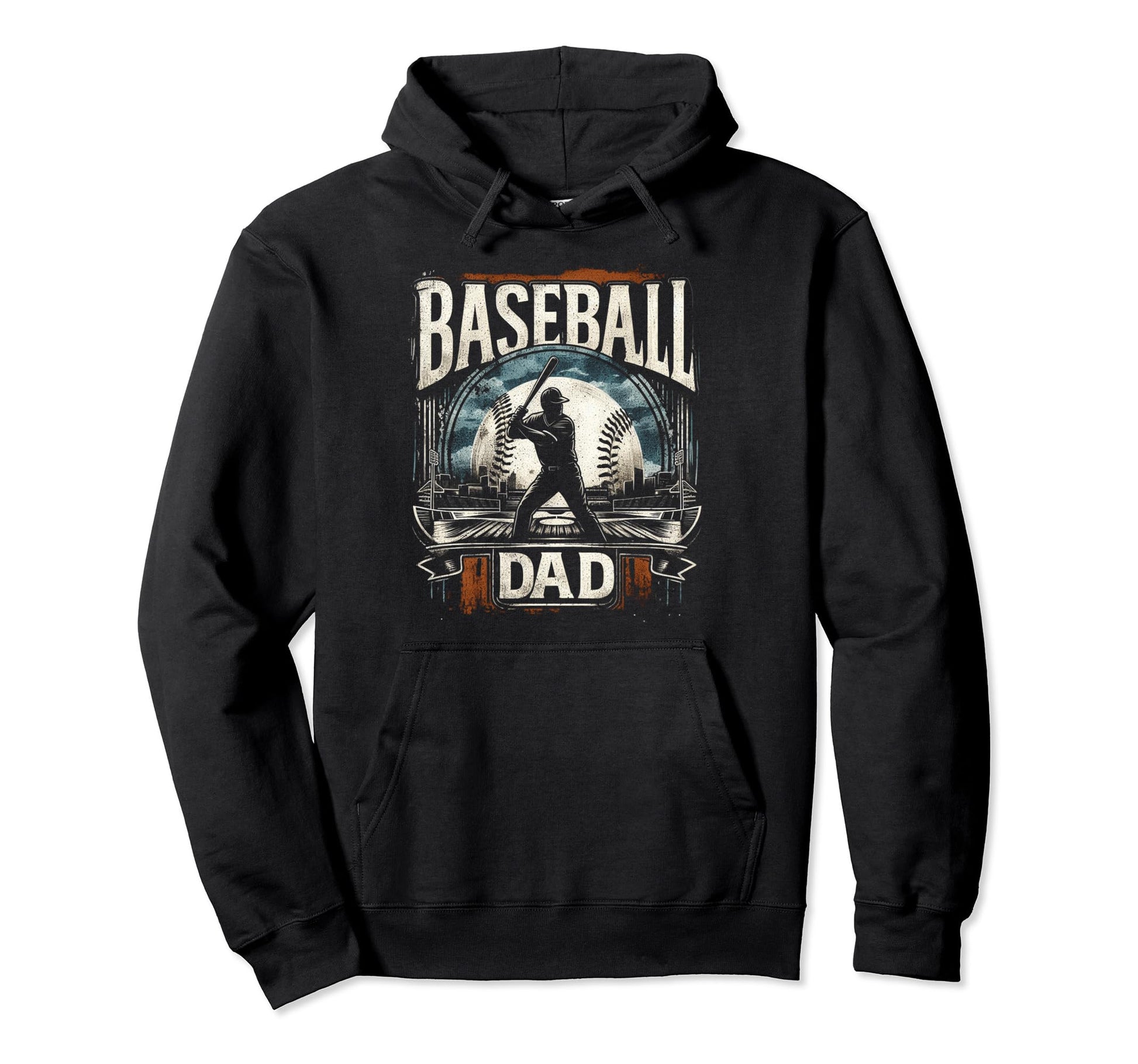 Baseball Dad Fathers Day Hoodie - Minimalist Print Unisex - T-Shirt, Sweatshirt, Hoodie