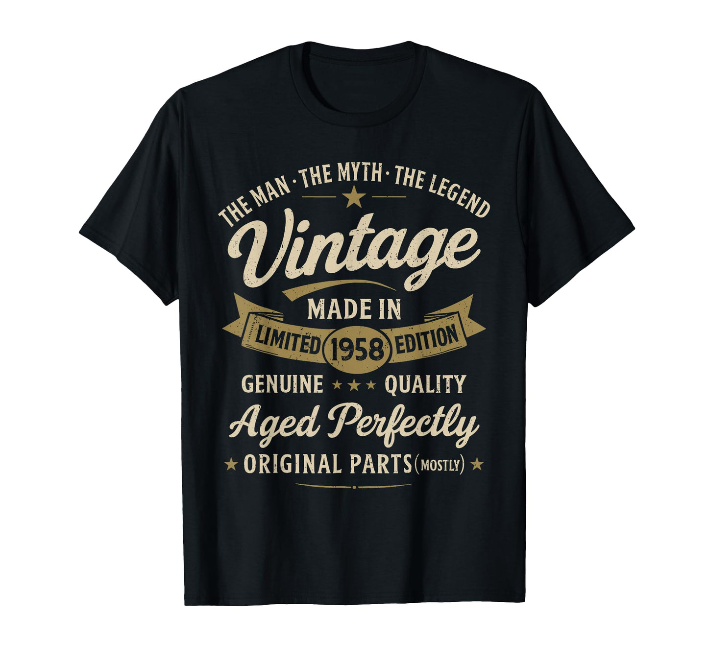 68Th Birthday Gift 1958 Funny 68 T-Shirt - Casual Everyday Wear Unisex - T-Shirt, Sweatshirt, Hoodie