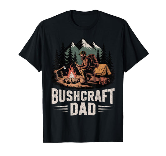 Bushcraft Dad Camping Outdoor T-Shirt - Novelty Apparel for Adults - T-Shirt, Sweatshirt, Hoodie