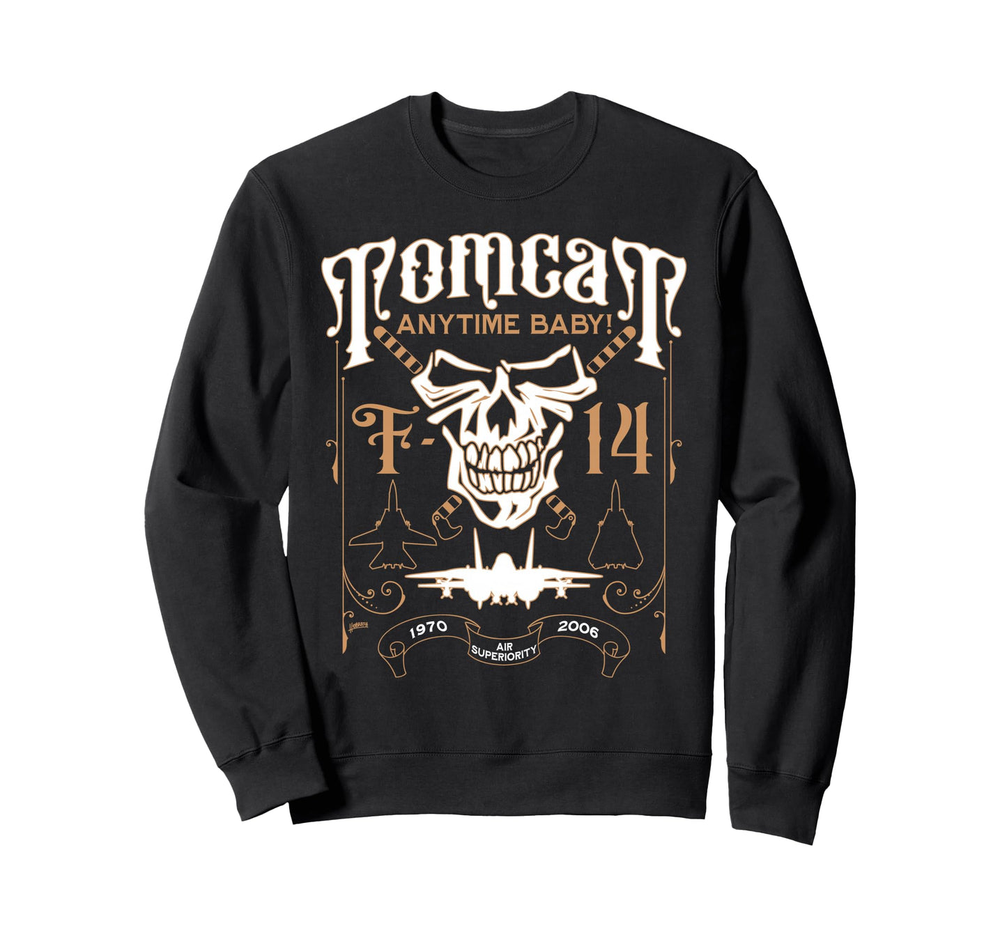 F 14 Tomcat Military Fighter Sweatshirt - Casual Everyday Wear for Adults - T-Shirt, Sweatshirt, Hoodie