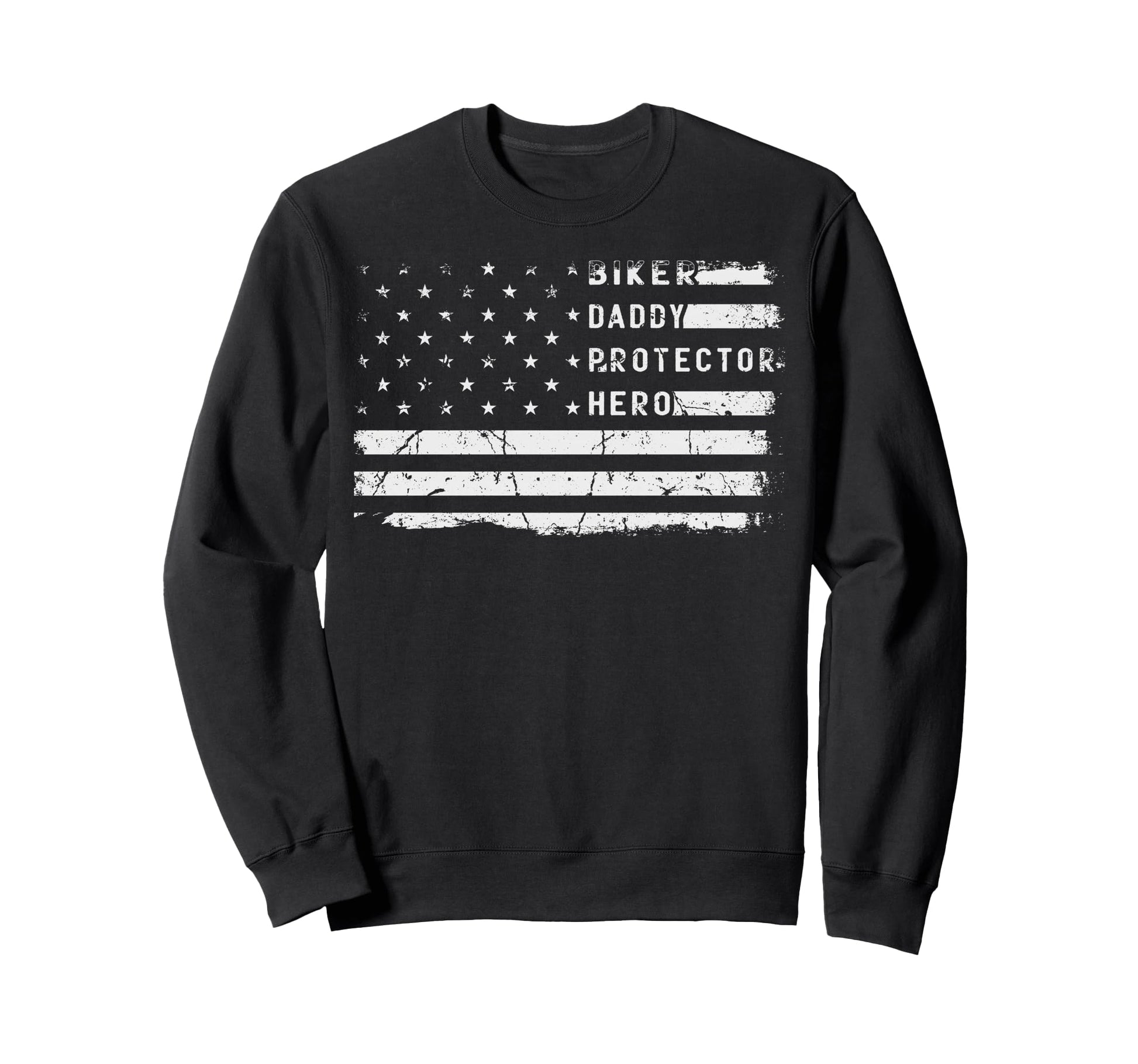 Biker Daddy Protector Hero Fathers Sweatshirt - Fun Novelty Design Unisex - T-Shirt, Sweatshirt, Hoodie