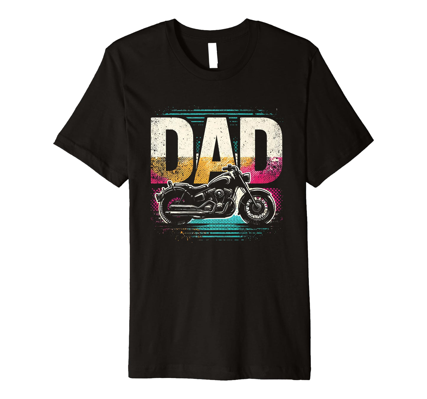Biker Dad Motorcycle Lover T-Shirt - Casual Everyday Wear Men Women - T-Shirt, Sweatshirt, Hoodie