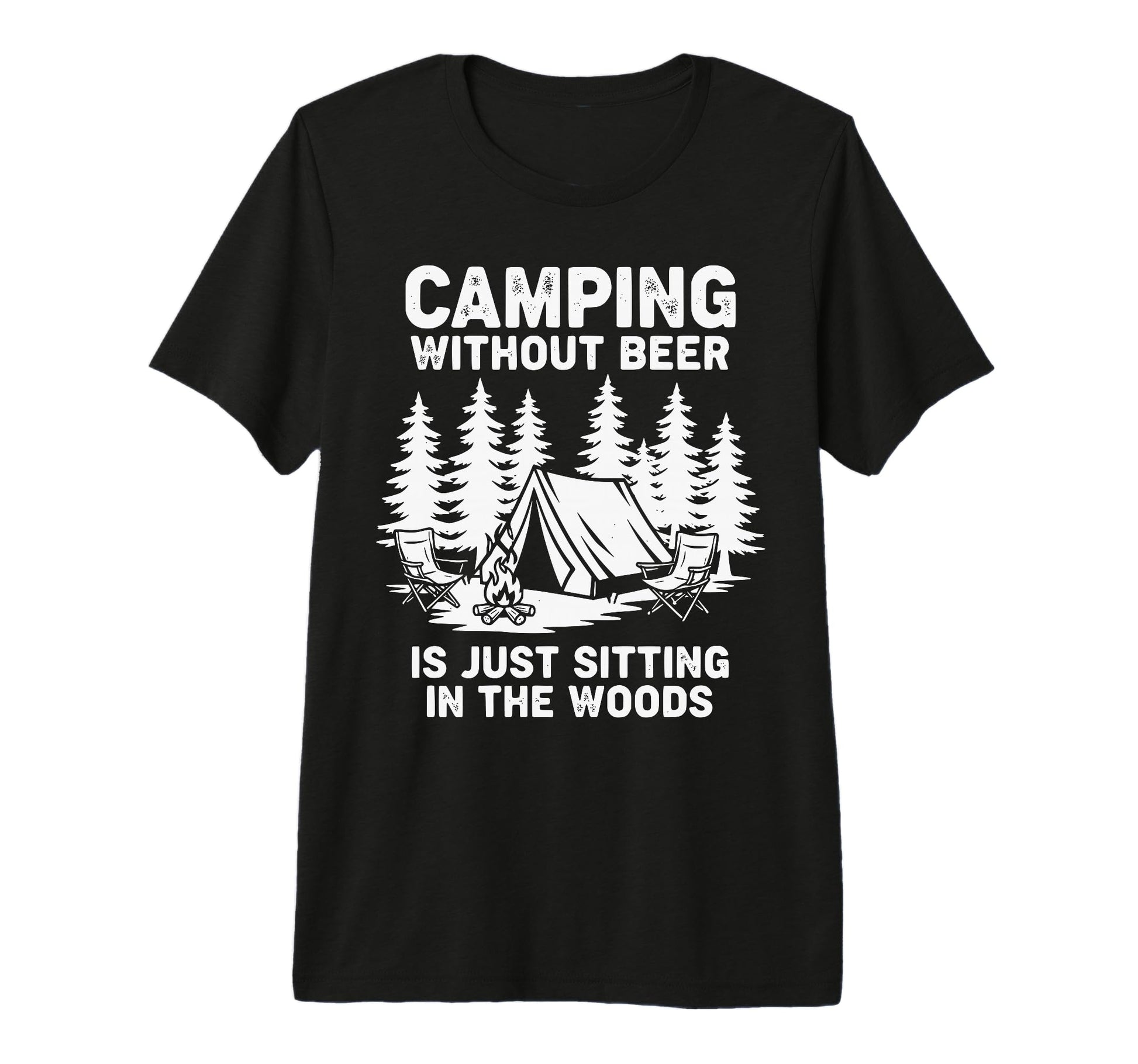 Mens Camping Without Beer Is Just T-Shirt - Trendy Graphic Men Women - T-Shirt, Sweatshirt, Hoodie