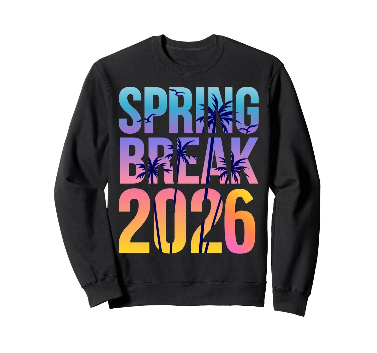 Tie Dye Spring Break Cruise Crew 2026 Sweatshirt - Novelty Apparel Unisex - T-Shirt, Sweatshirt, Hoodie
