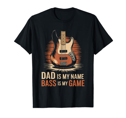 Bass Guitar Player Dad And Bassist T-Shirt - Custom Art Print for Adults - T-Shirt, Sweatshirt, Hoodie