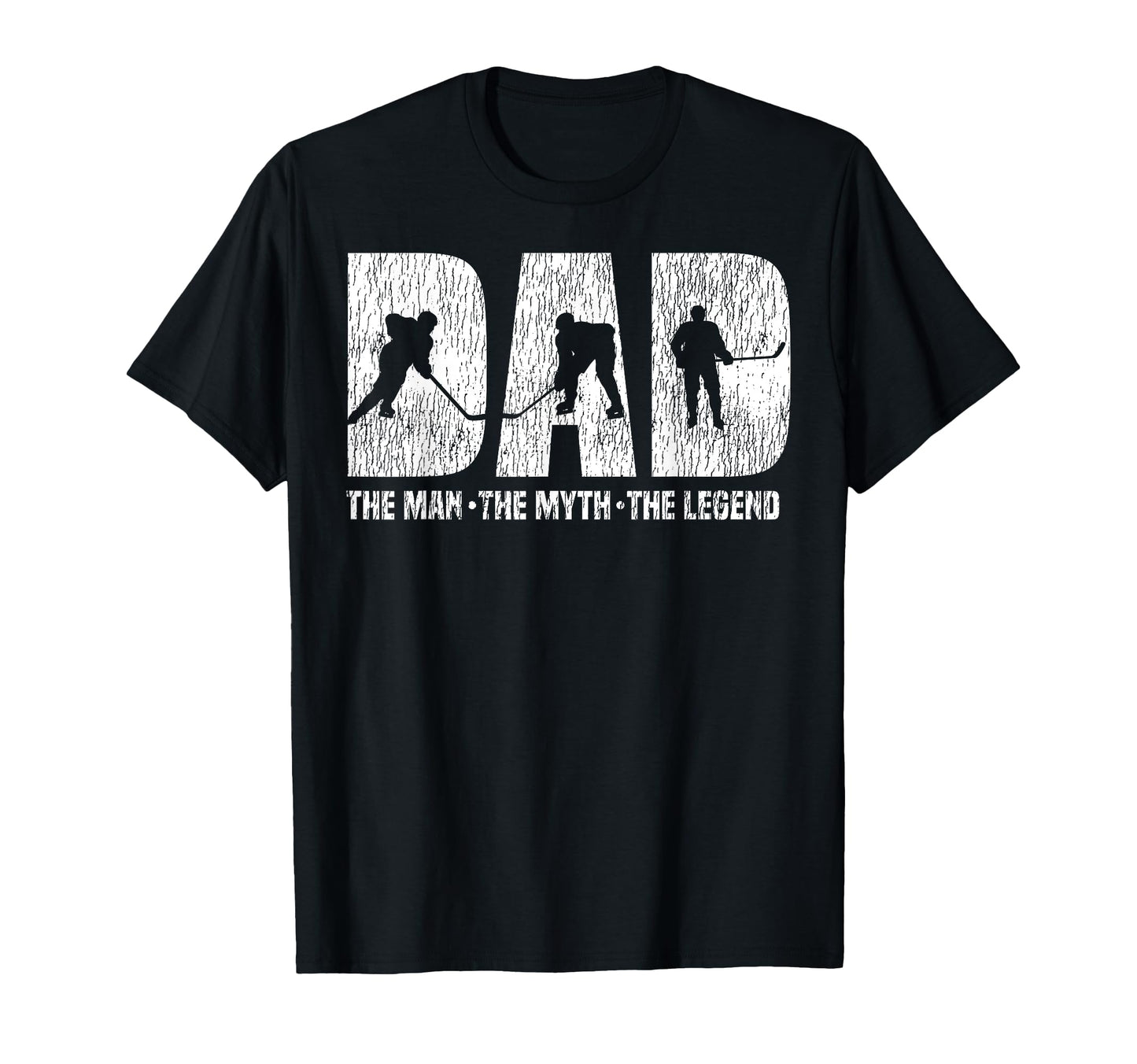Ice Hockey Dad Father Dad Myth Legend T-Shirt - Trendy Graphic Unisex - T-Shirt, Sweatshirt, Hoodie