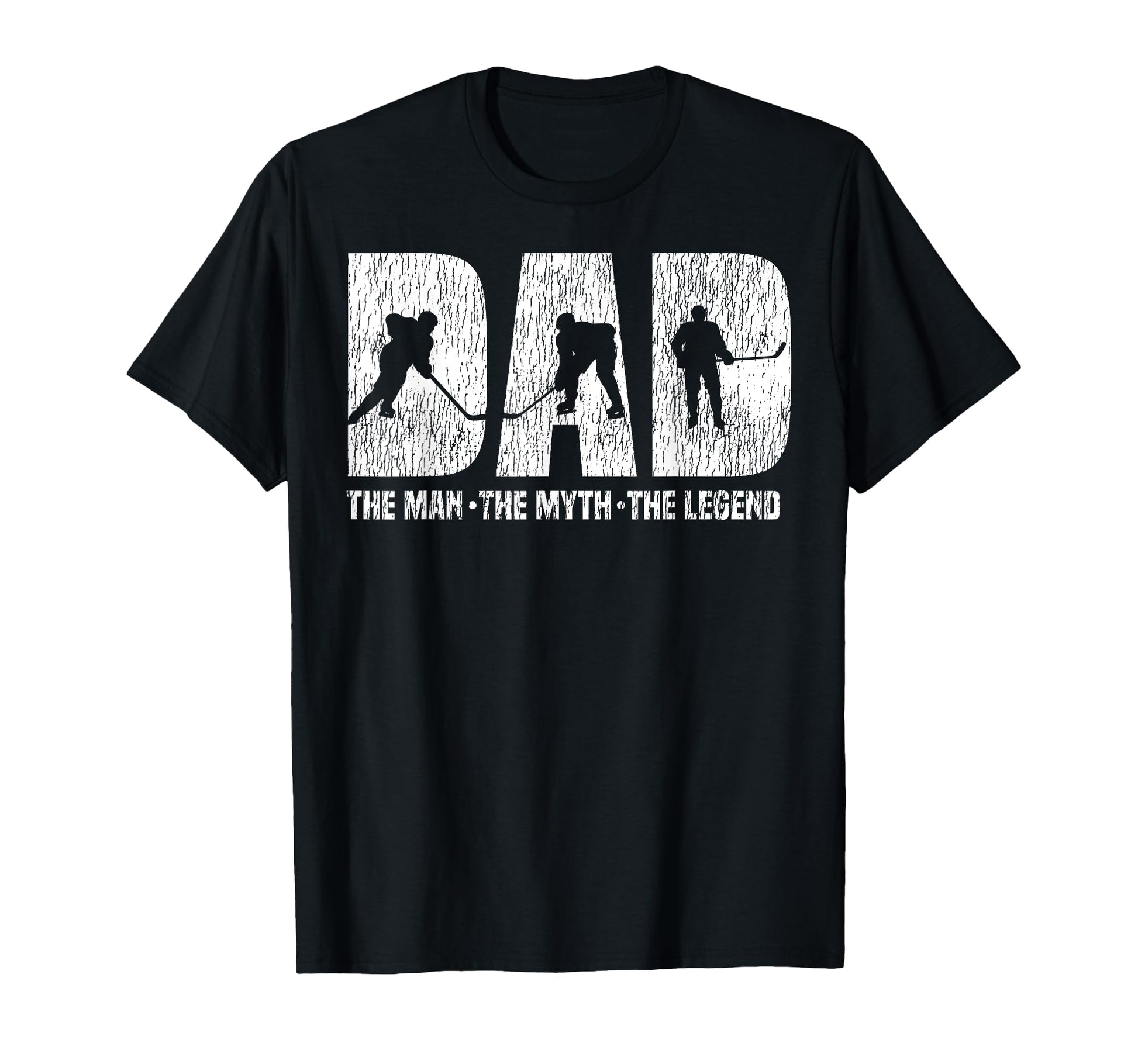 Ice Hockey Dad Father Dad Myth Legend T-Shirt - Trendy Graphic Unisex - T-Shirt, Sweatshirt, Hoodie
