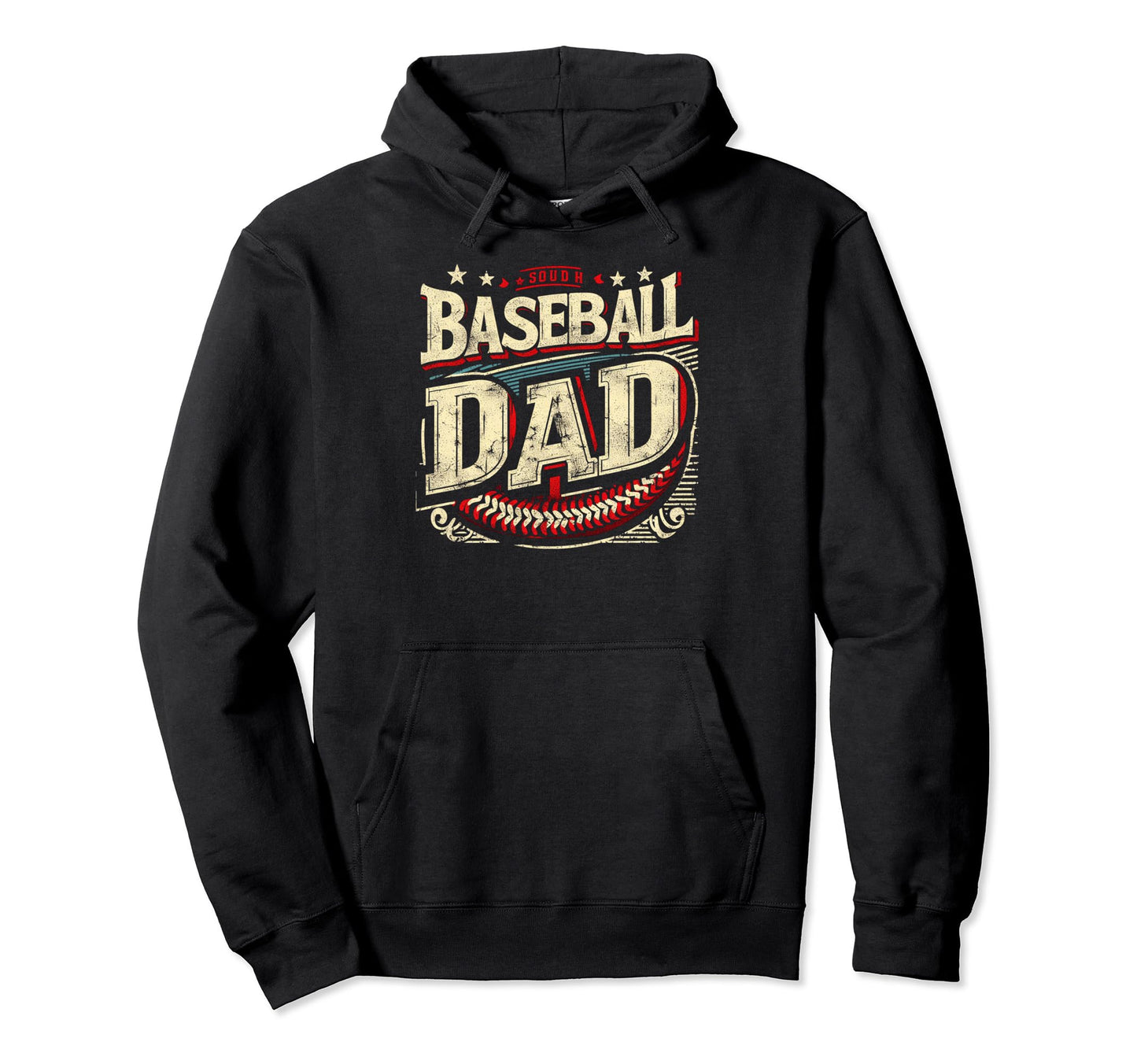 Baseball Dad Fathers Day Hoodie - Trendy Graphic Unisex - T-Shirt, Sweatshirt, Hoodie