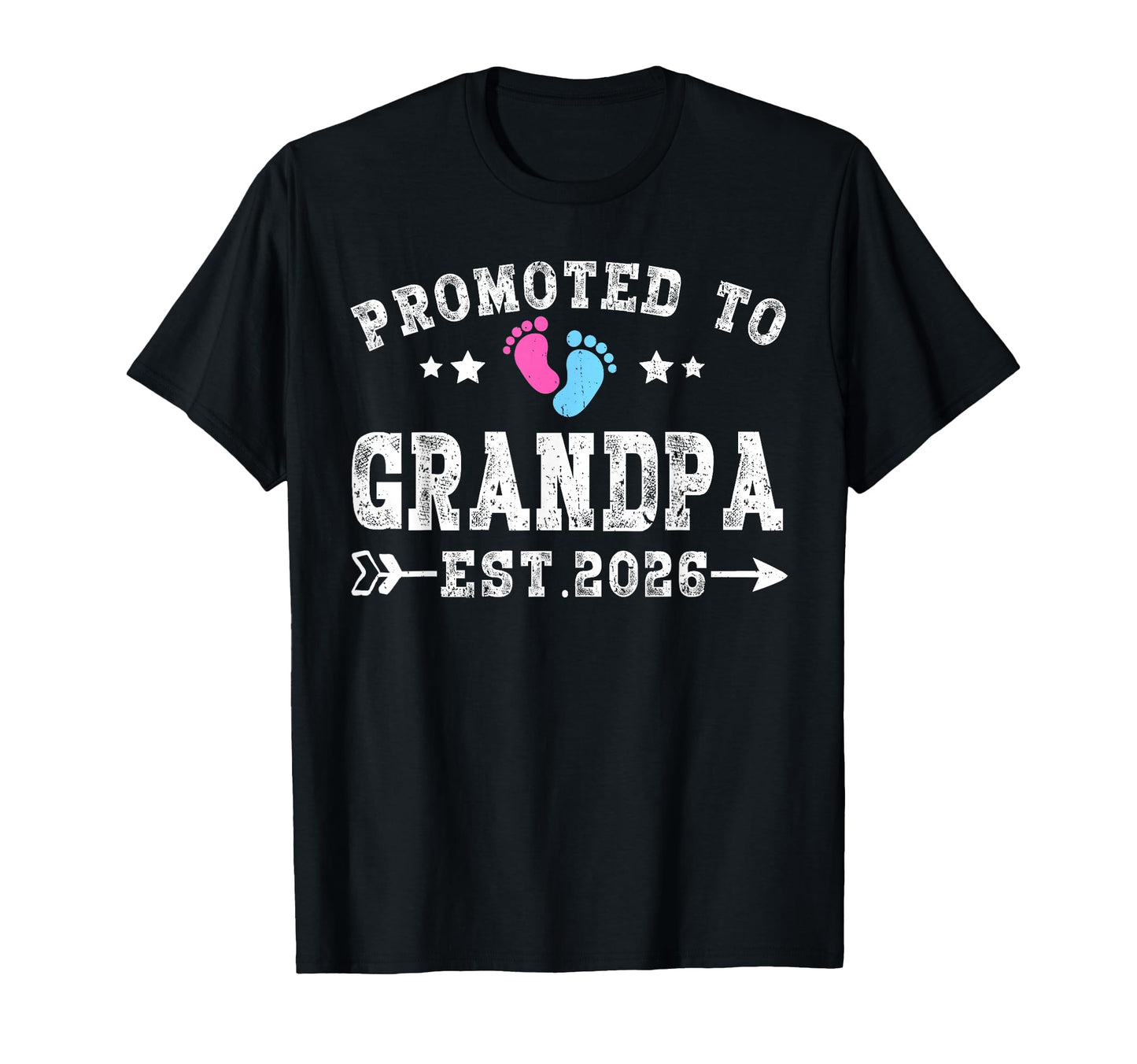 Promoted To Grandpa Est 2026 T-Shirt - Fun Novelty Design for Adults - T-Shirt, Sweatshirt, Hoodie