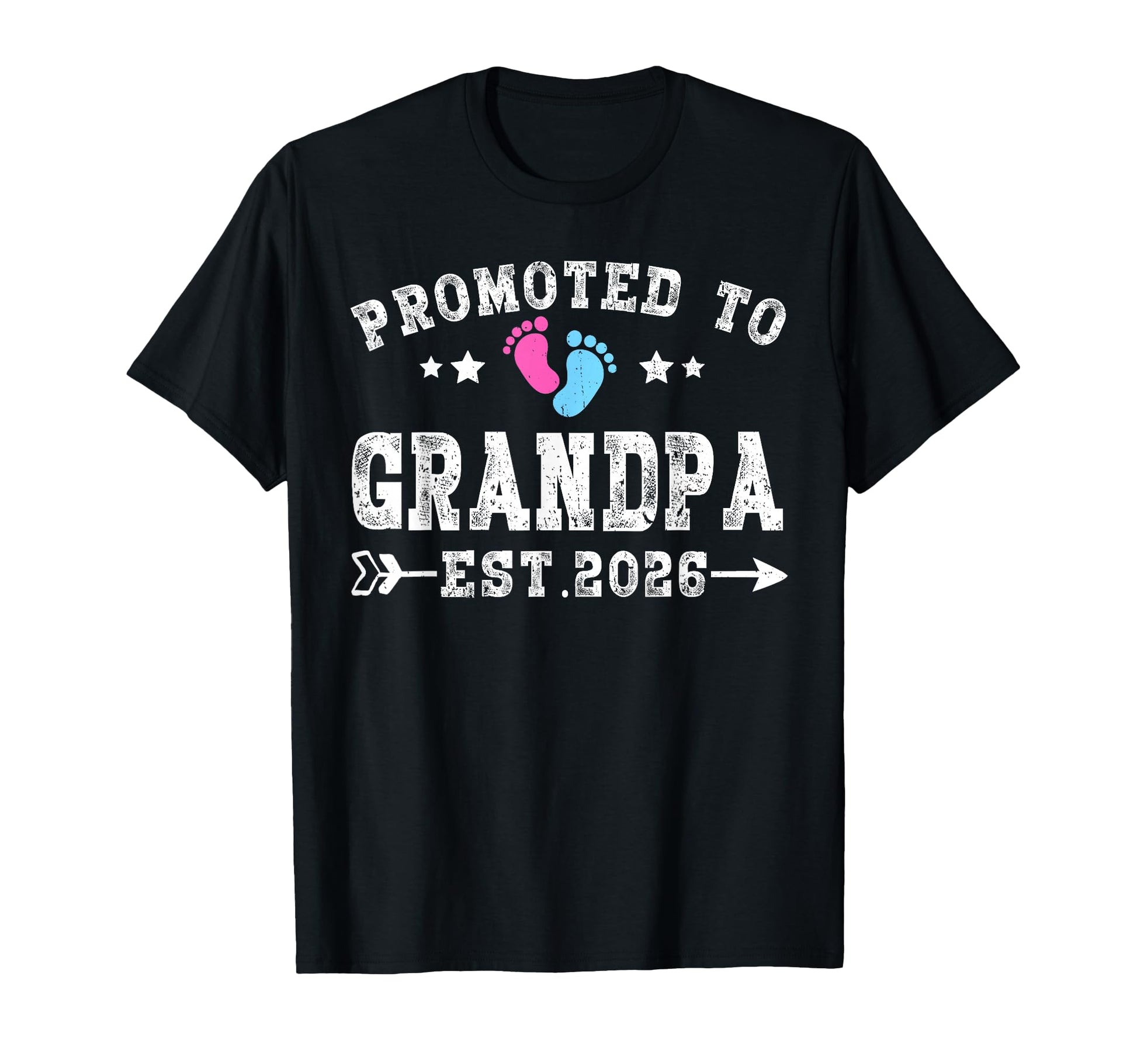 Promoted To Grandpa Est 2026 T-Shirt - Fun Novelty Design for Adults - T-Shirt, Sweatshirt, Hoodie