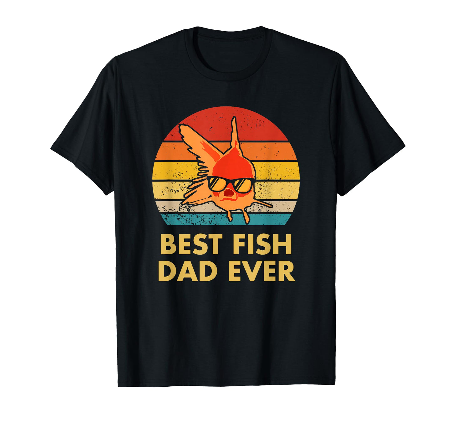 Best Fish Dad Ever Goldfish Fish T-Shirt - Fun Novelty Design for Adults - T-Shirt, Sweatshirt, Hoodie