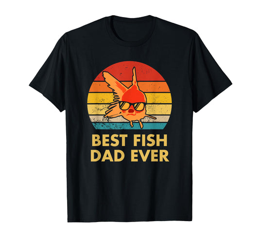 Best Fish Dad Ever Goldfish Fish T-Shirt - Fun Novelty Design for Adults - T-Shirt, Sweatshirt, Hoodie