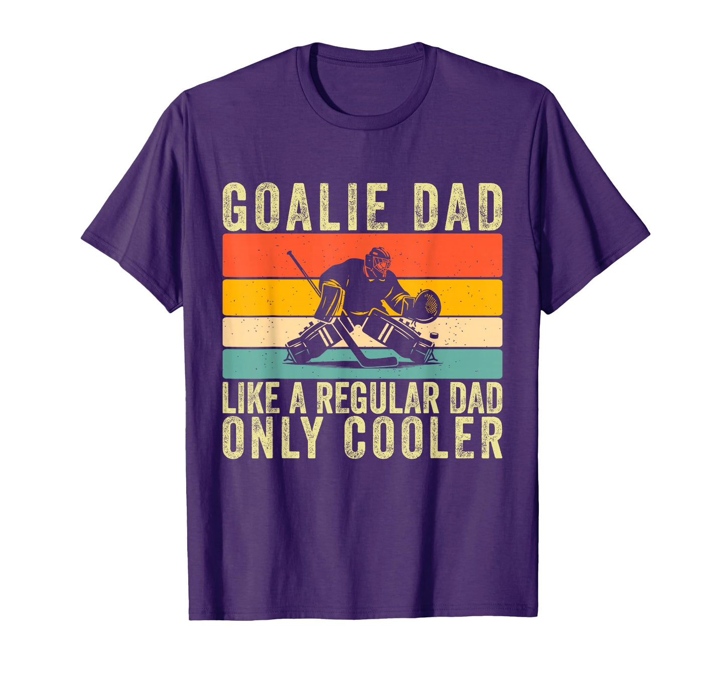 Goalie Father Father Day Hockey T-Shirt - Custom Art Print for Adults - T-Shirt, Sweatshirt, Hoodie