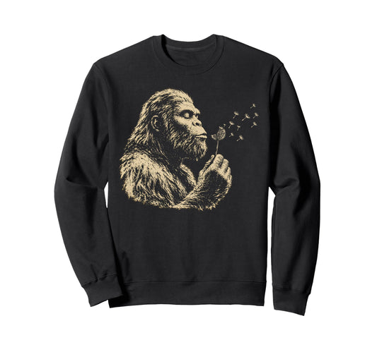 Blowing Wishes Funny Bigfoot Sweatshirt - Novelty Apparel for Adults - T-Shirt, Sweatshirt, Hoodie