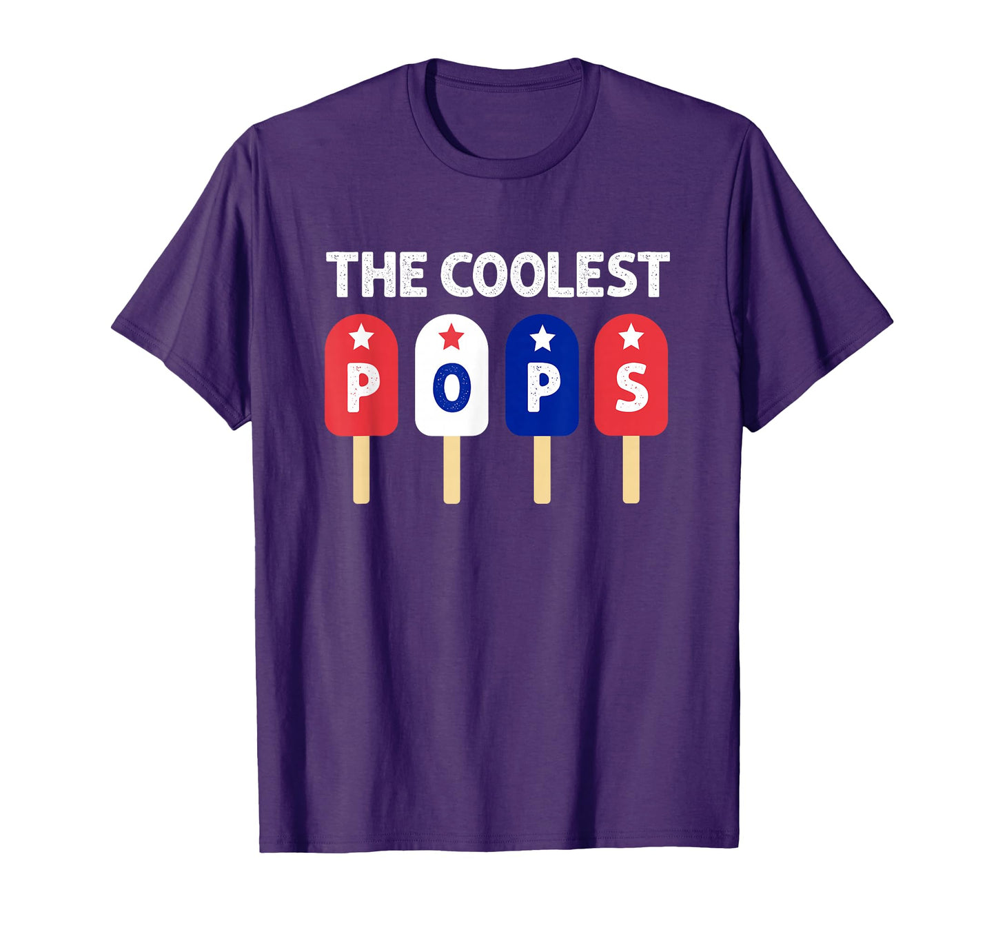 Coolest Pops Patriotic Red White T-Shirt - Aesthetic Graphic for Adults - T-Shirt, Sweatshirt, Hoodie