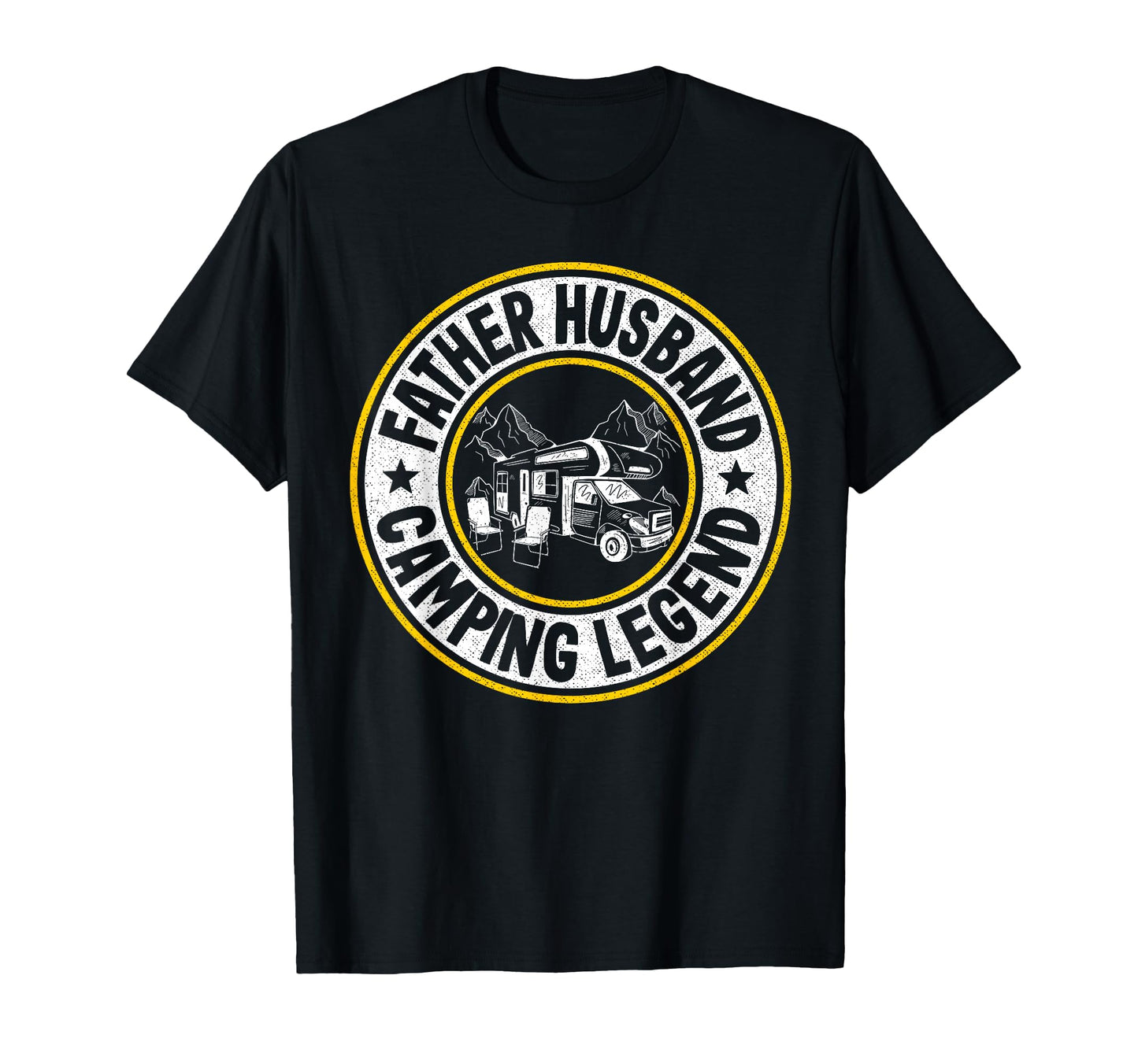 Father Husband Camping Legend Rv T-Shirt - Aesthetic Graphic for Adults - T-Shirt, Sweatshirt, Hoodie