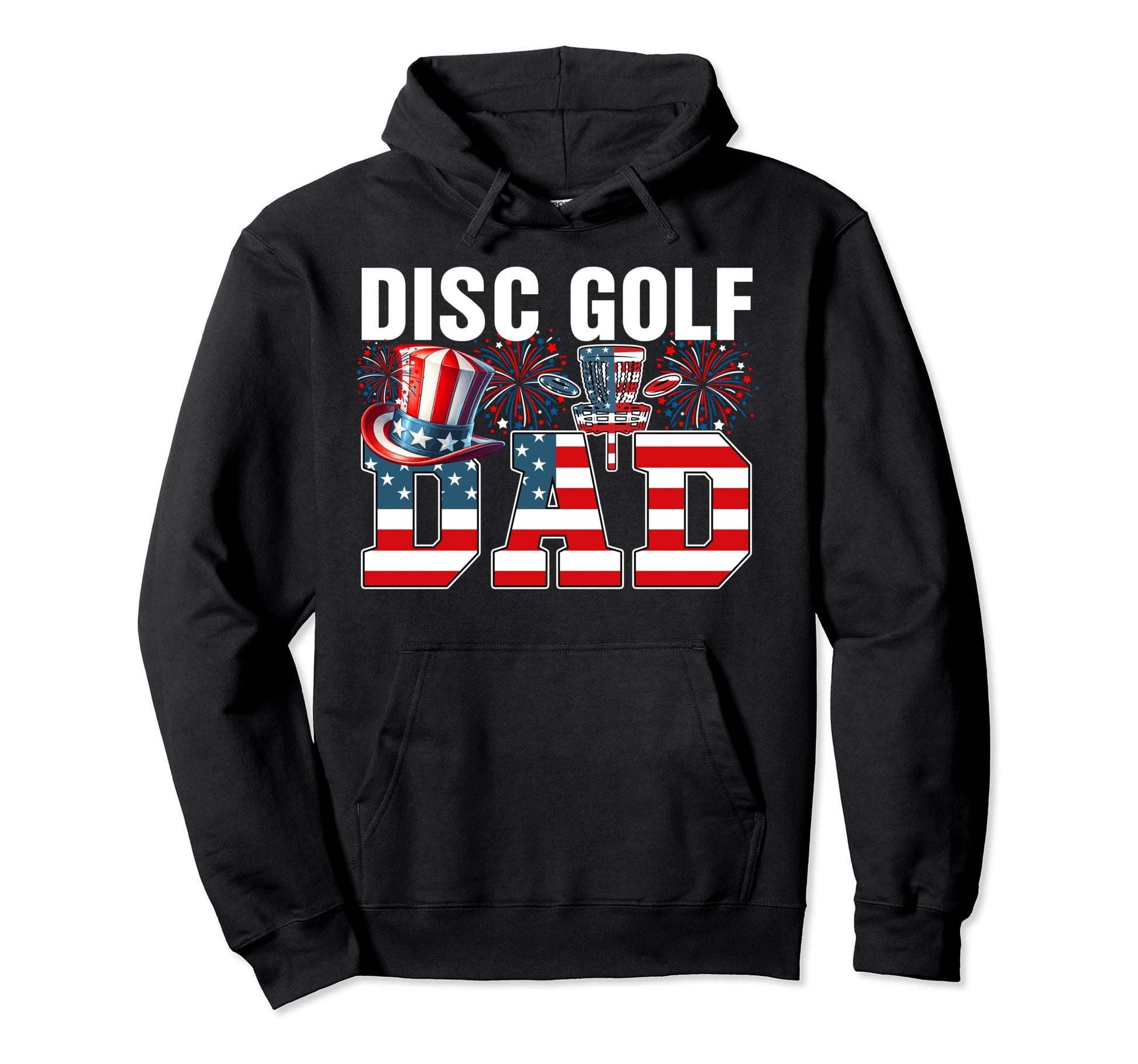 Disc Golf Dad 4Th July Costume Player Hoodie - Minimalist Print Men Women - T-Shirt, Sweatshirt, Hoodie