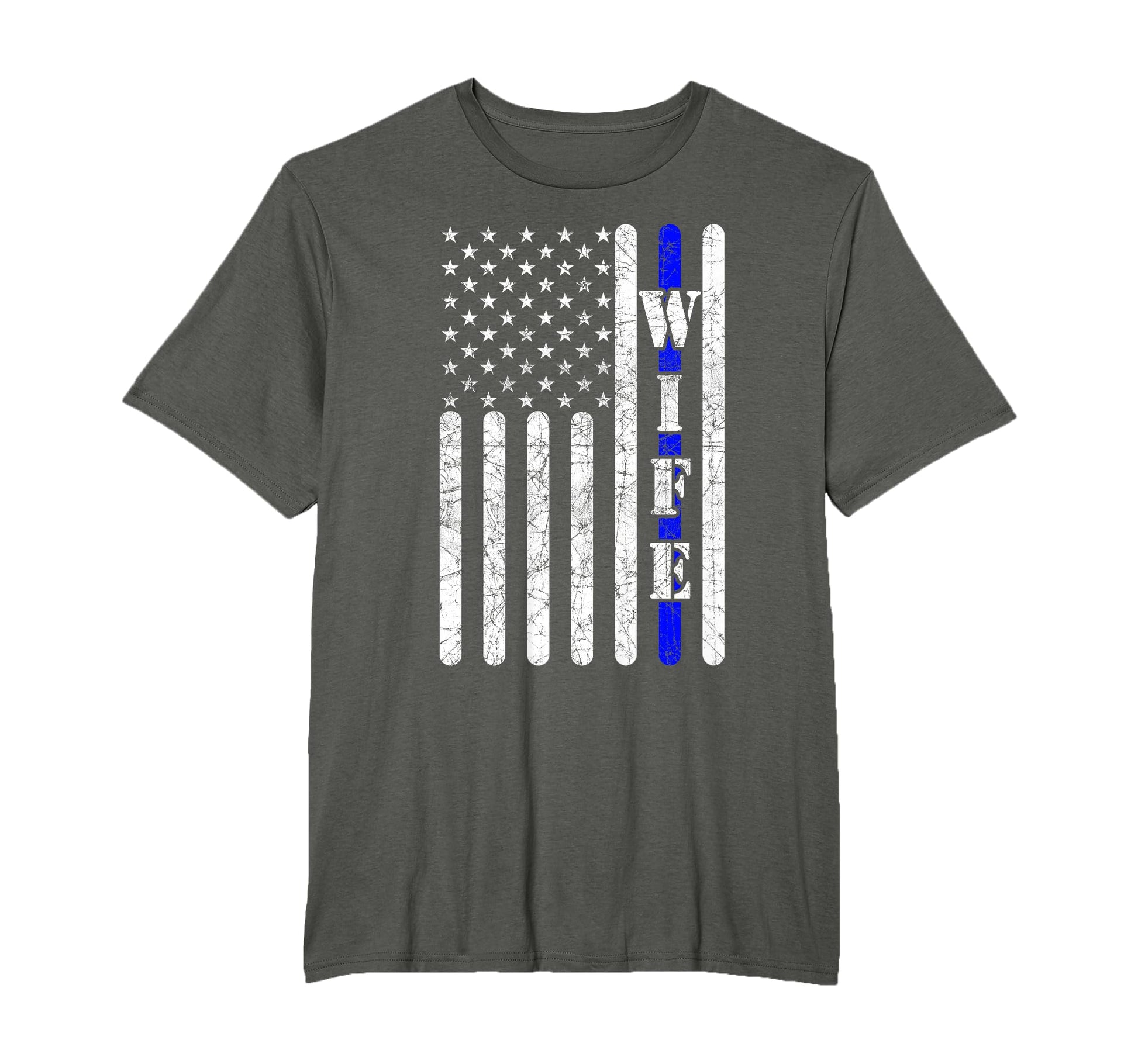 Thin Blue Line Police Wife American T-Shirt - Aesthetic Graphic Men Women - T-Shirt, Sweatshirt, Hoodie