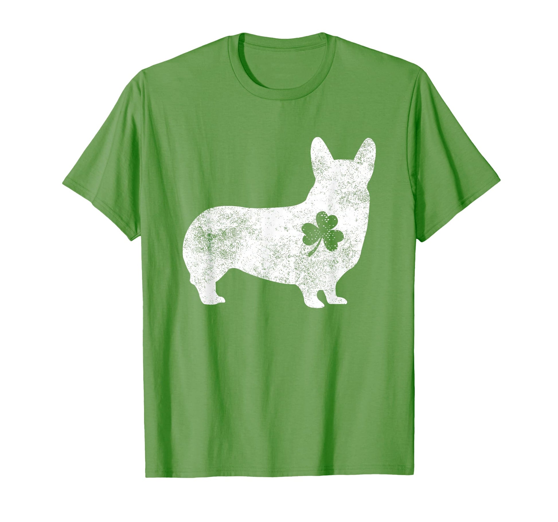Corgi Irish Clover St Patricks Day Dog T-Shirt - Graphic Print for Adults - T-Shirt, Sweatshirt, Hoodie
