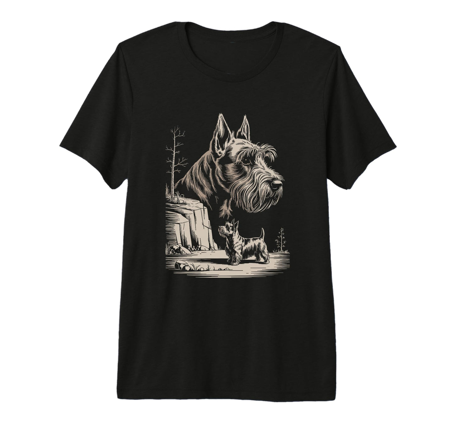 Mom Dad Scottish Terrier Dog Owner T-Shirt - Aesthetic Graphic for Adults - T-Shirt, Sweatshirt, Hoodie