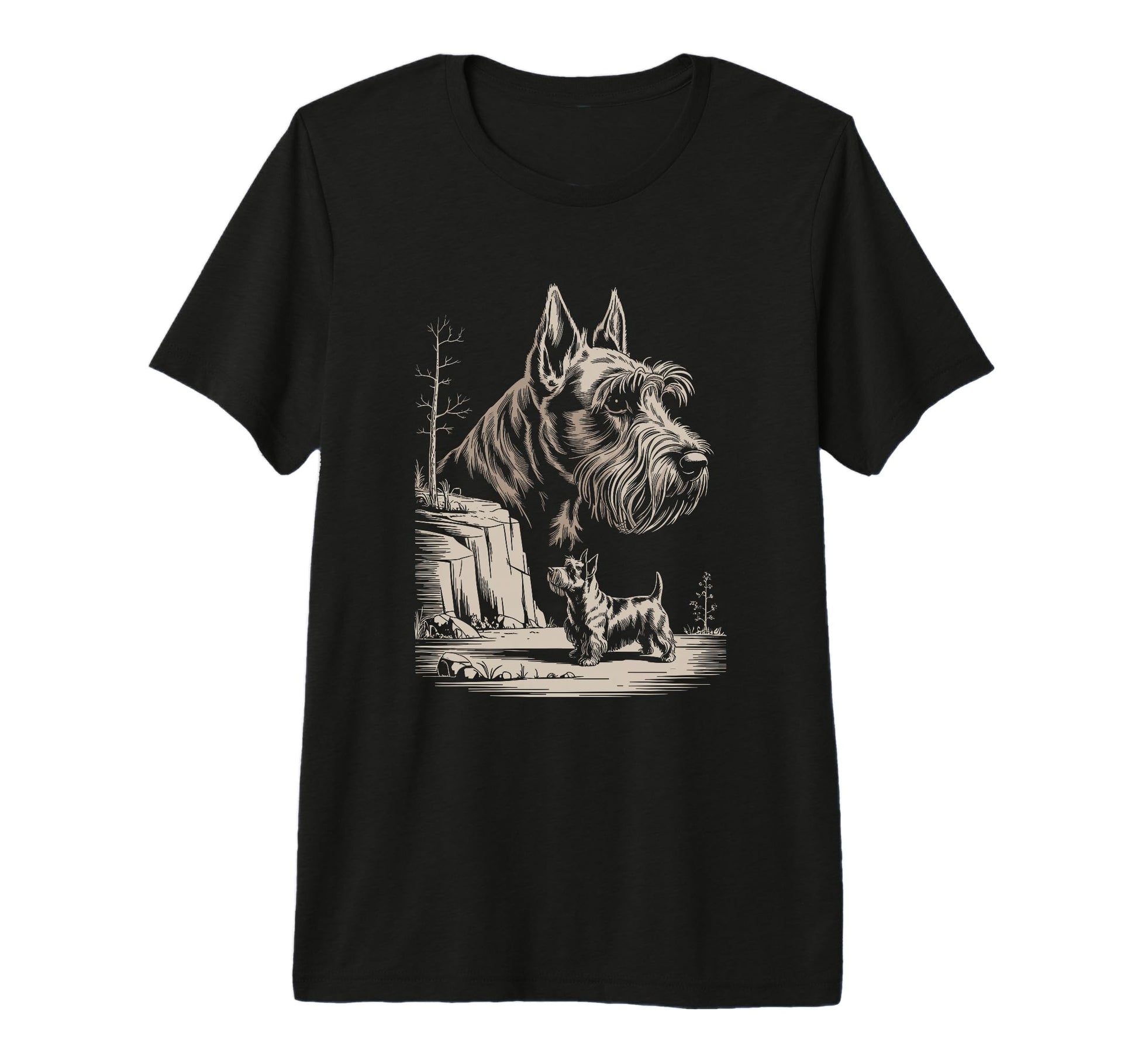 Mom Dad Scottish Terrier Dog Owner T-Shirt - Aesthetic Graphic for Adults - T-Shirt, Sweatshirt, Hoodie