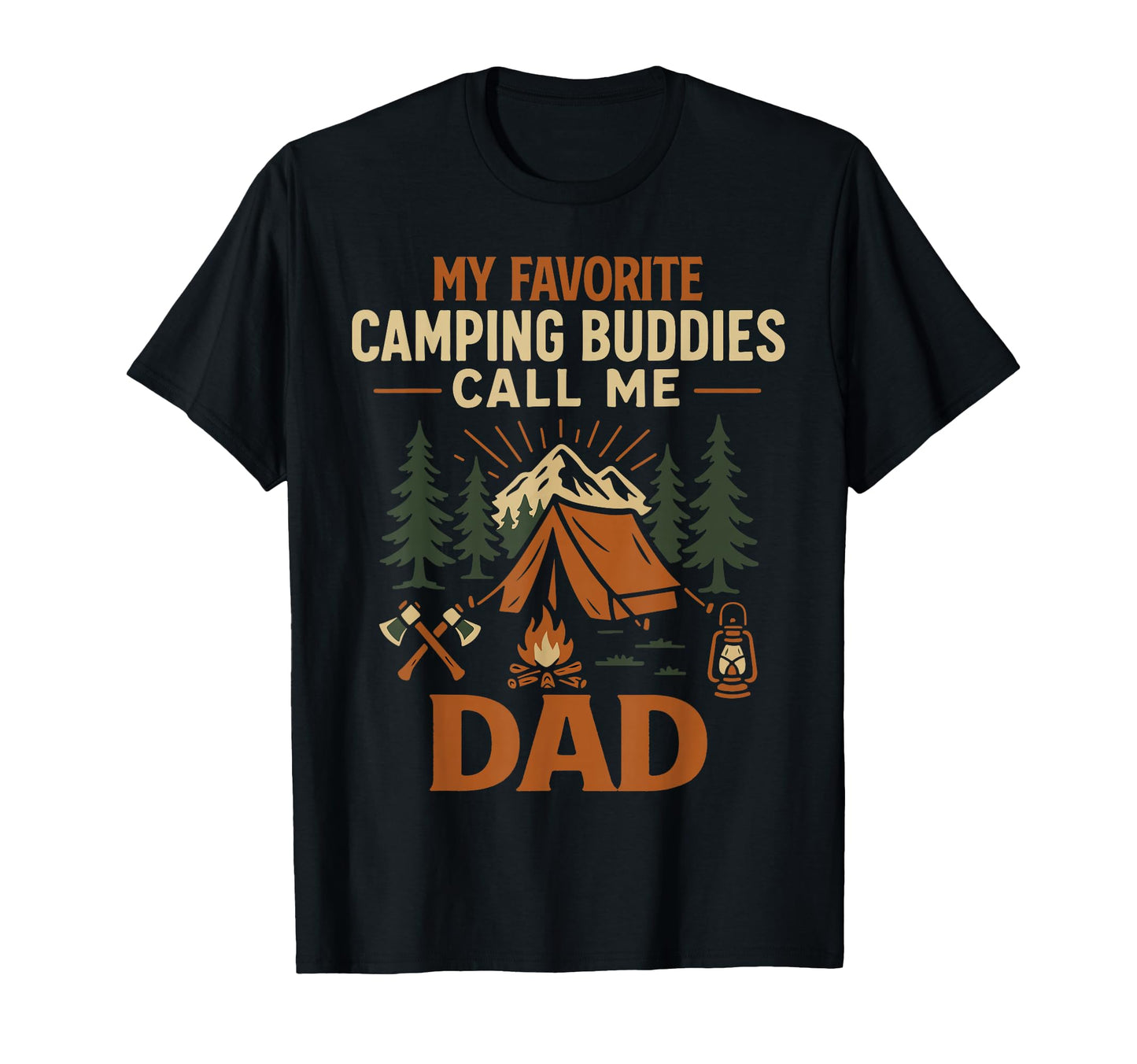 Tent Camping Husband Dad Father T-Shirt - Casual Everyday Wear for Adults - T-Shirt, Sweatshirt, Hoodie