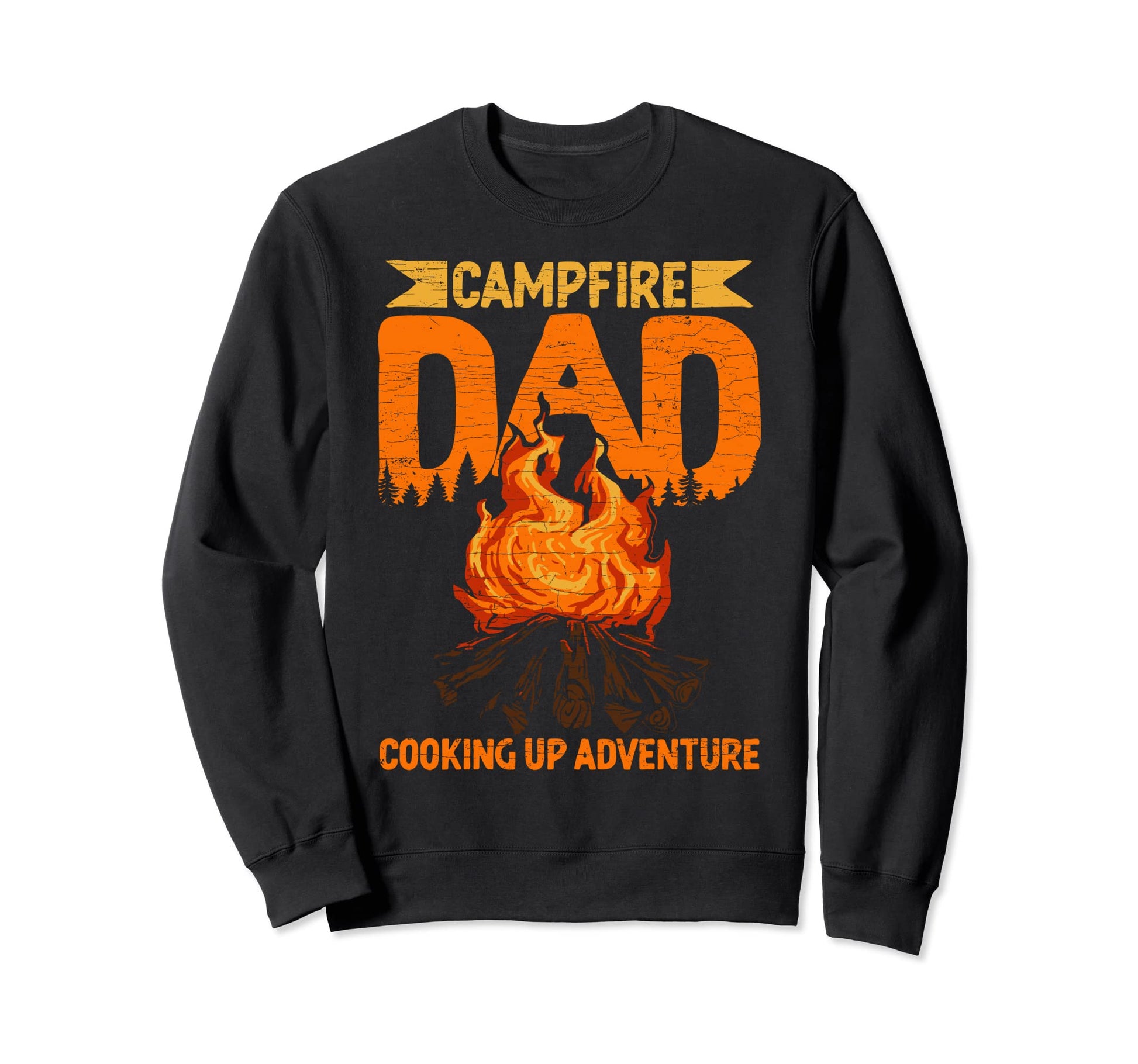 Camp Dad Camping Sweatshirt - Trendy Graphic for Adults - T-Shirt, Sweatshirt, Hoodie