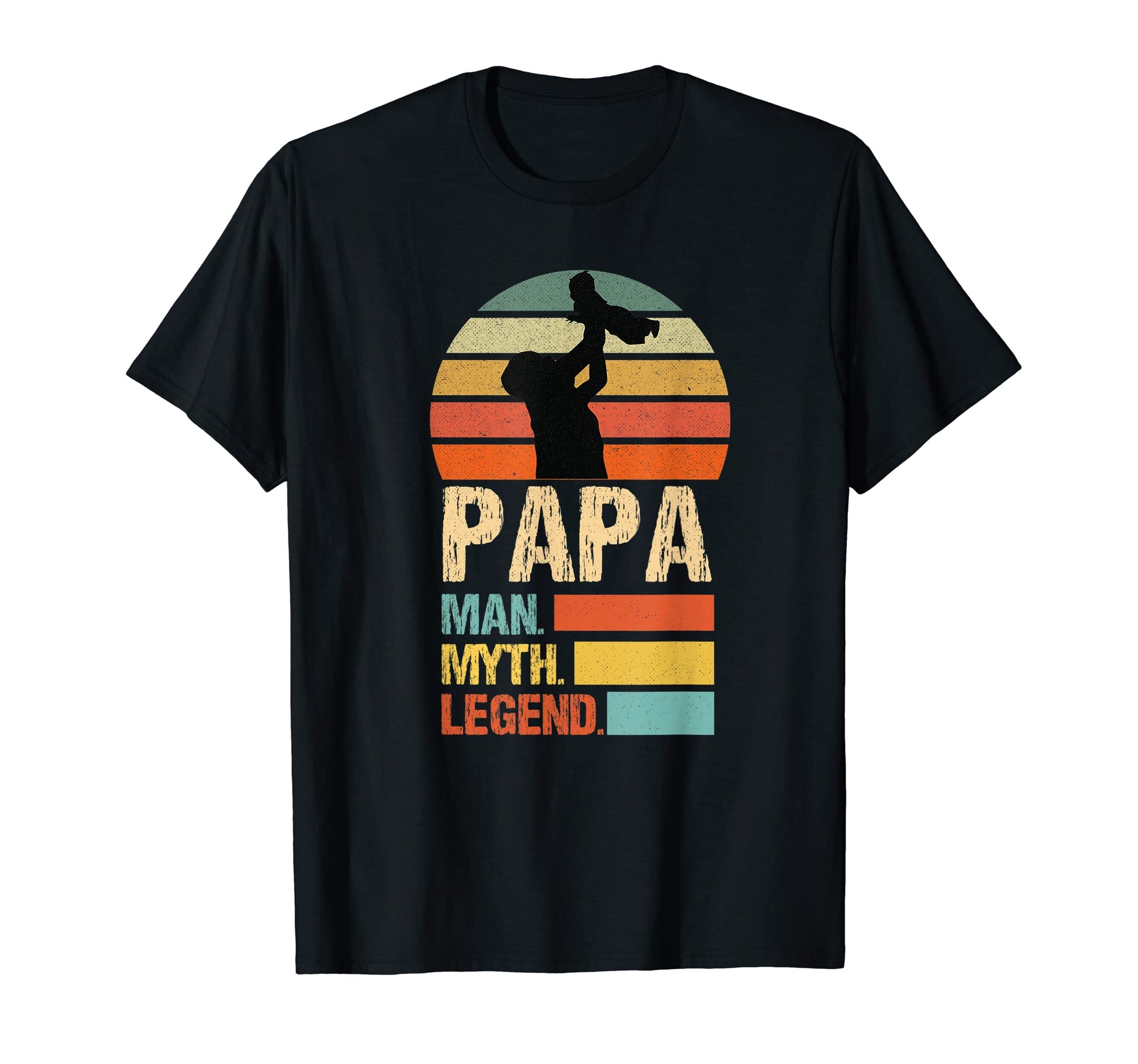 Papa Myth Legend Funny Grandpa Fathers Day T-Shirt - Graphic Print Unisex - T-Shirt, Sweatshirt, Hoodie