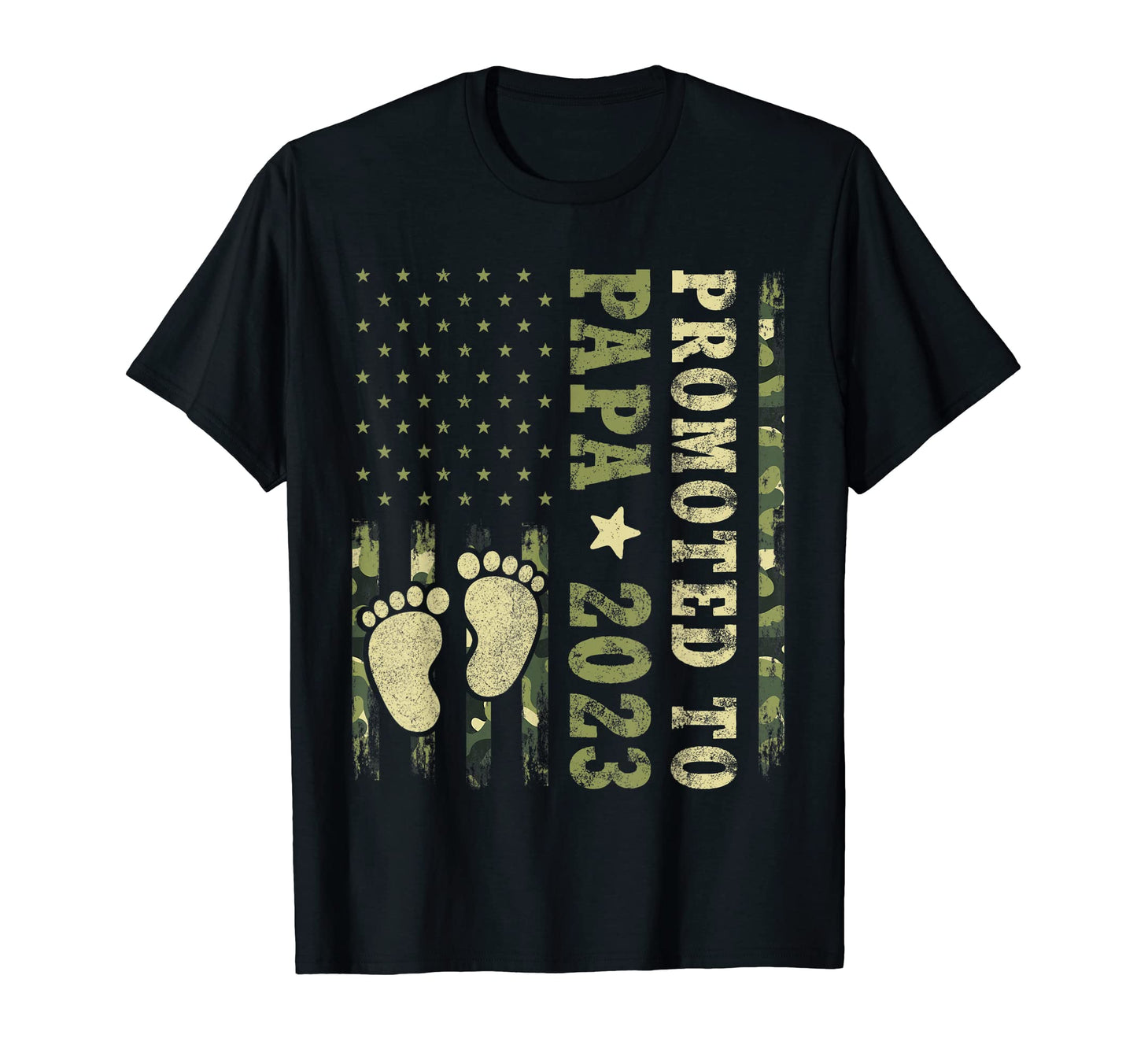 First Time Grandpa Promoted To Papa T-Shirt - Unique Graphic Men Women - T-Shirt, Sweatshirt, Hoodie
