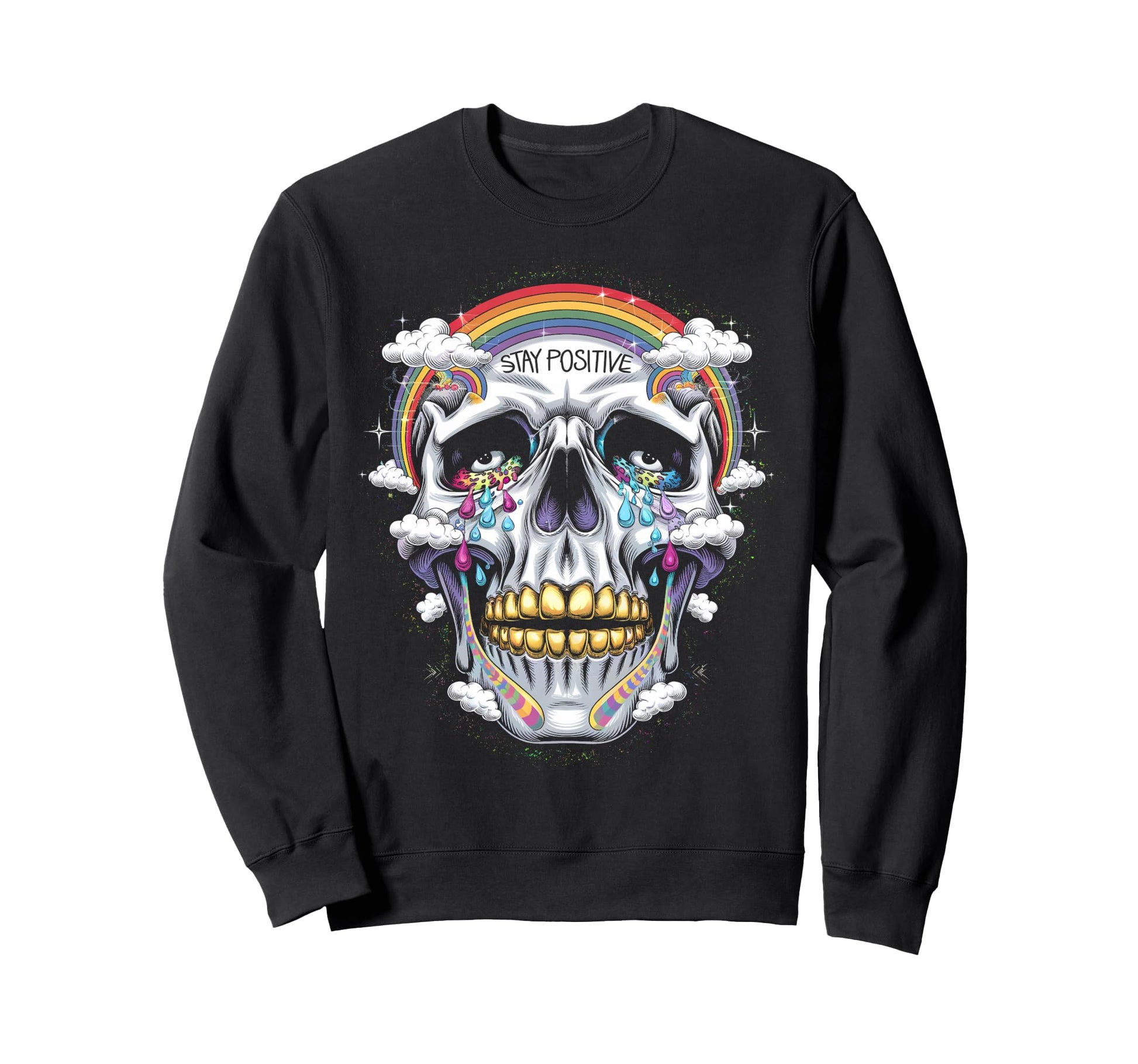 Gothic Mens Womens Tops Skeleton Sweatshirt - Graphic Print for Adults - T-Shirt, Sweatshirt, Hoodie