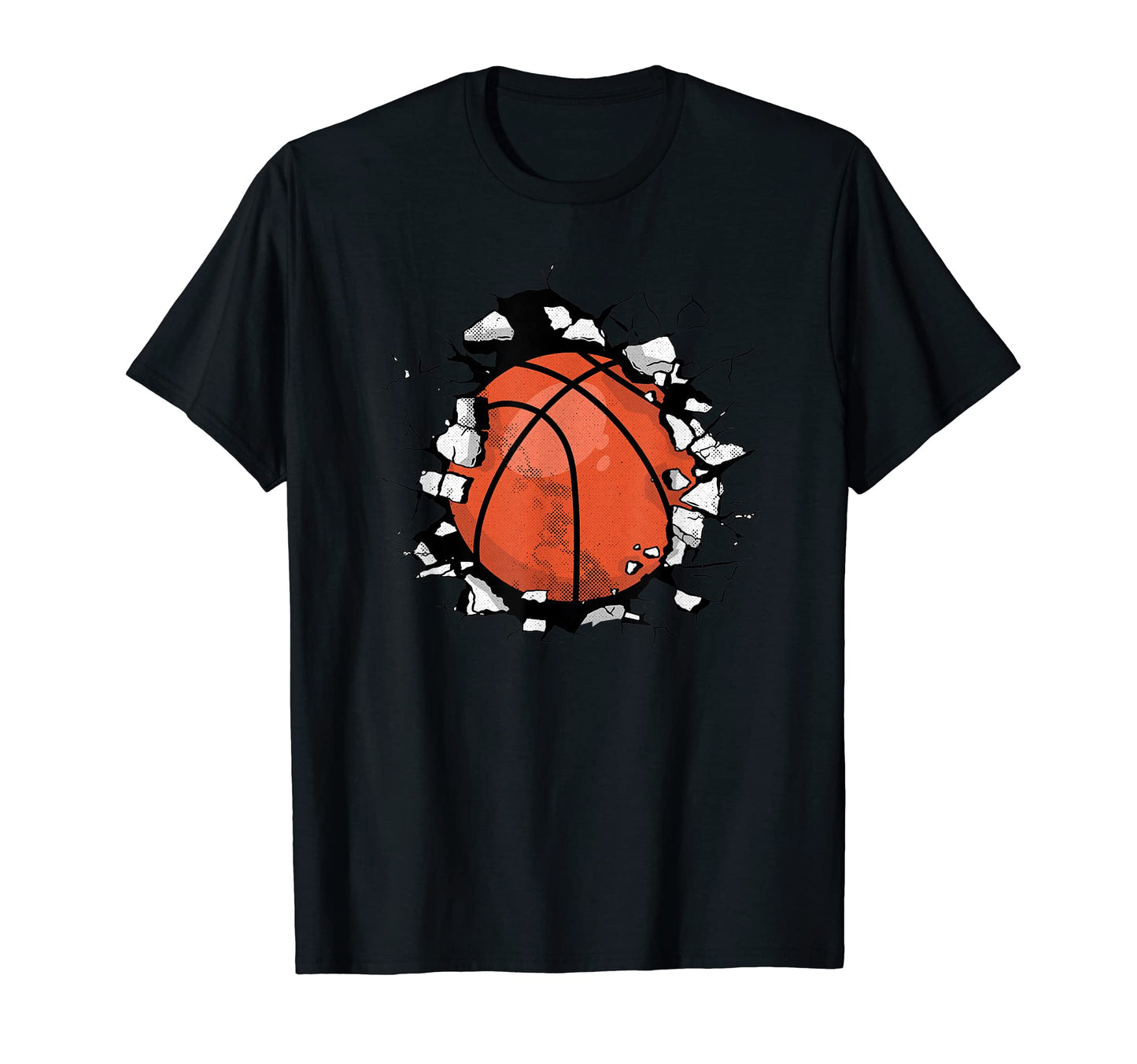 Basketball Crack Wall Basketball Dad T-Shirt - Fun Novelty Design Unisex - T-Shirt, Sweatshirt, Hoodie