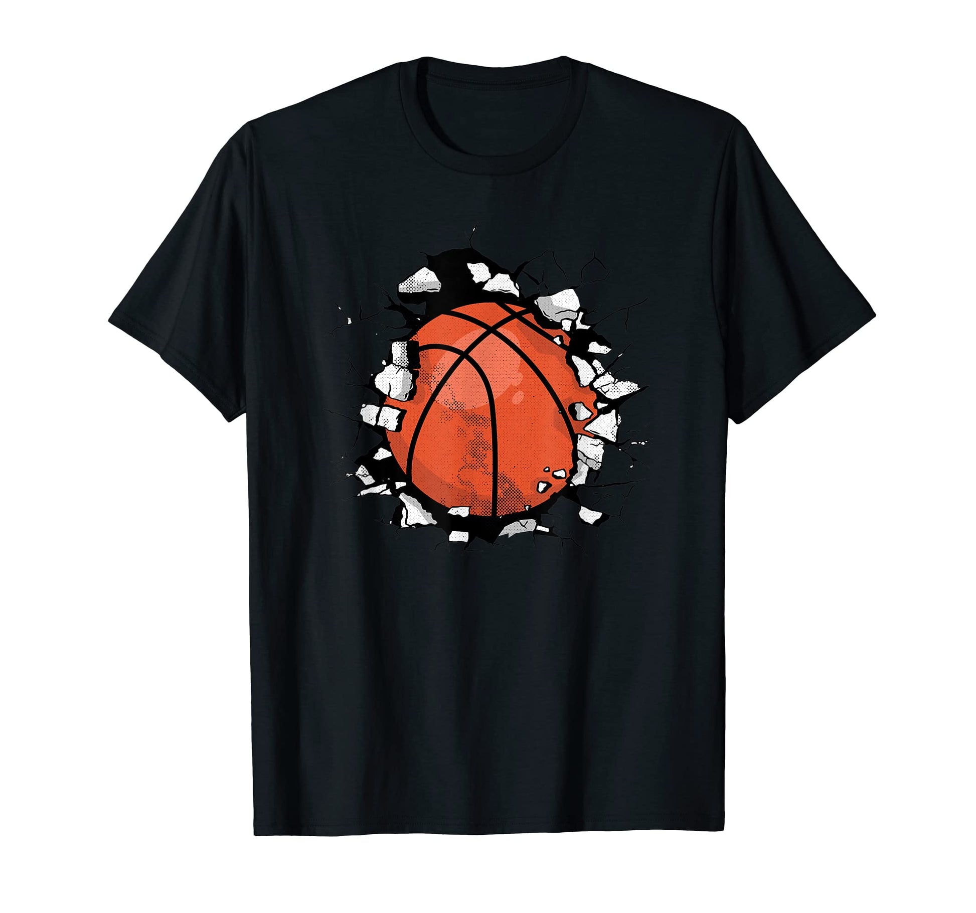 Basketball Crack Wall Basketball Dad T-Shirt - Fun Novelty Design Unisex - T-Shirt, Sweatshirt, Hoodie
