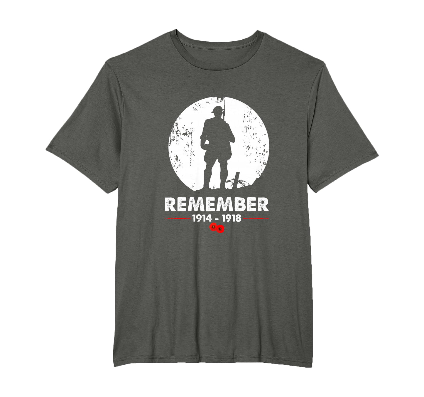 World War 1 Remember First World War T-Shirt - Aesthetic Graphic for Adults - T-Shirt, Sweatshirt, Hoodie