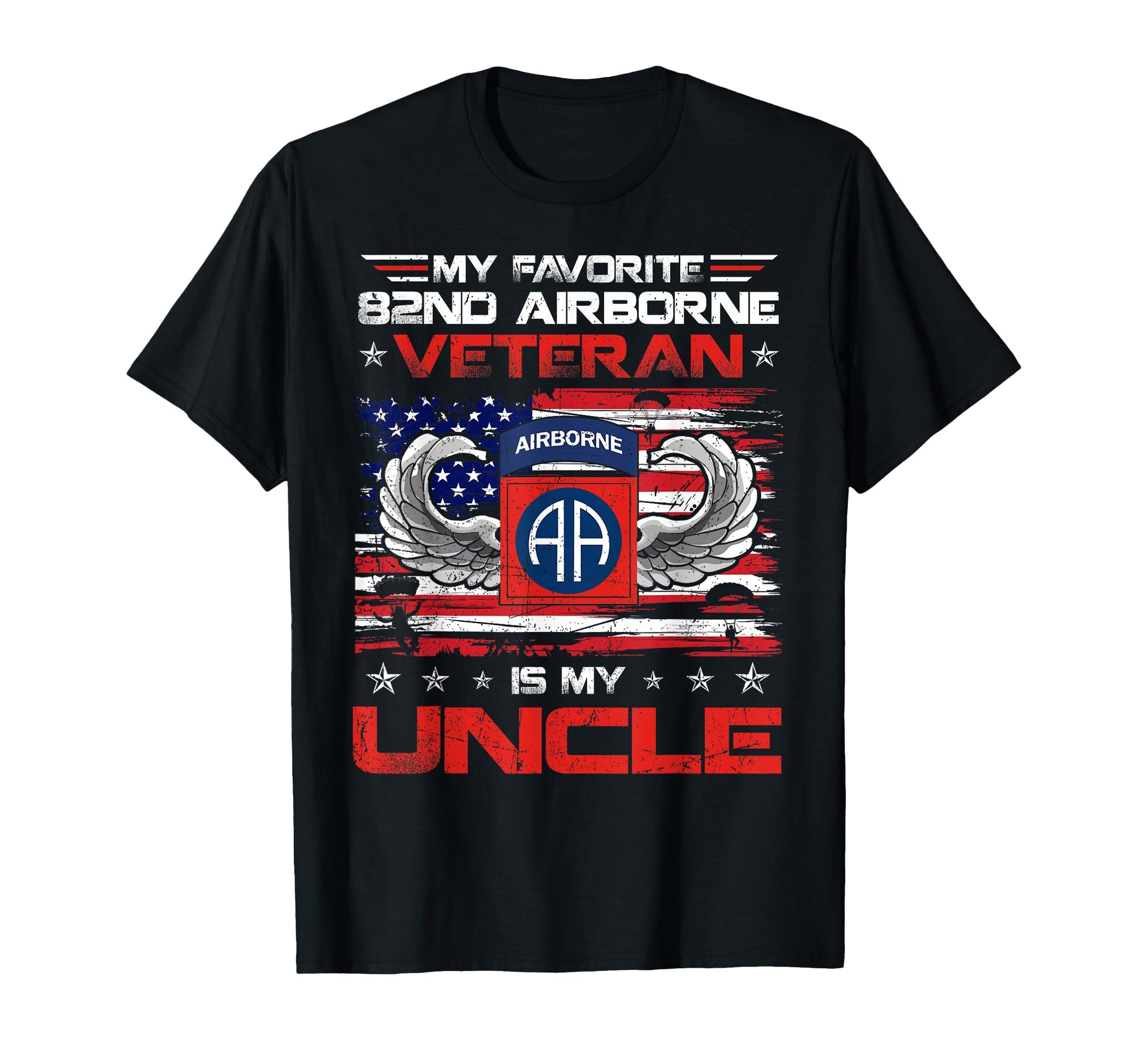 My Favorite 82Nd Airborne Division T-Shirt - Minimalist Print for Adults - T-Shirt, Sweatshirt, Hoodie