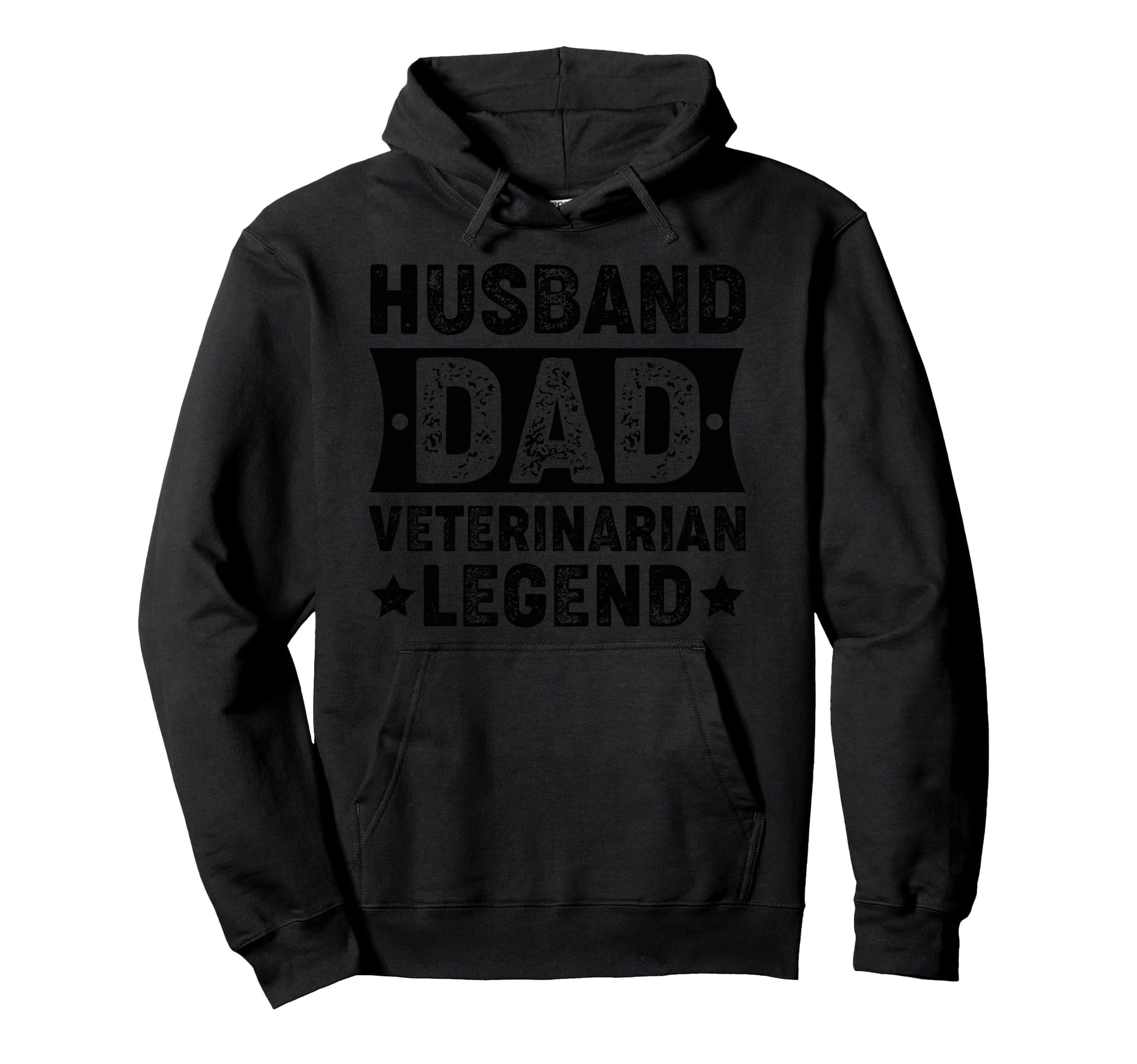 Husband Dad Veterinarian Legend Proud Hoodie - Graphic Print for Adults - T-Shirt, Sweatshirt, Hoodie