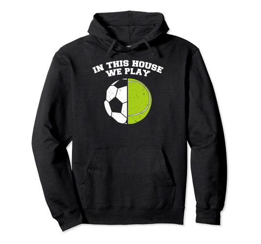 Ballers We Play Ball Mom Dad Tennis Hoodie - Minimalist Print for Adults - T-Shirt, Sweatshirt, Hoodie