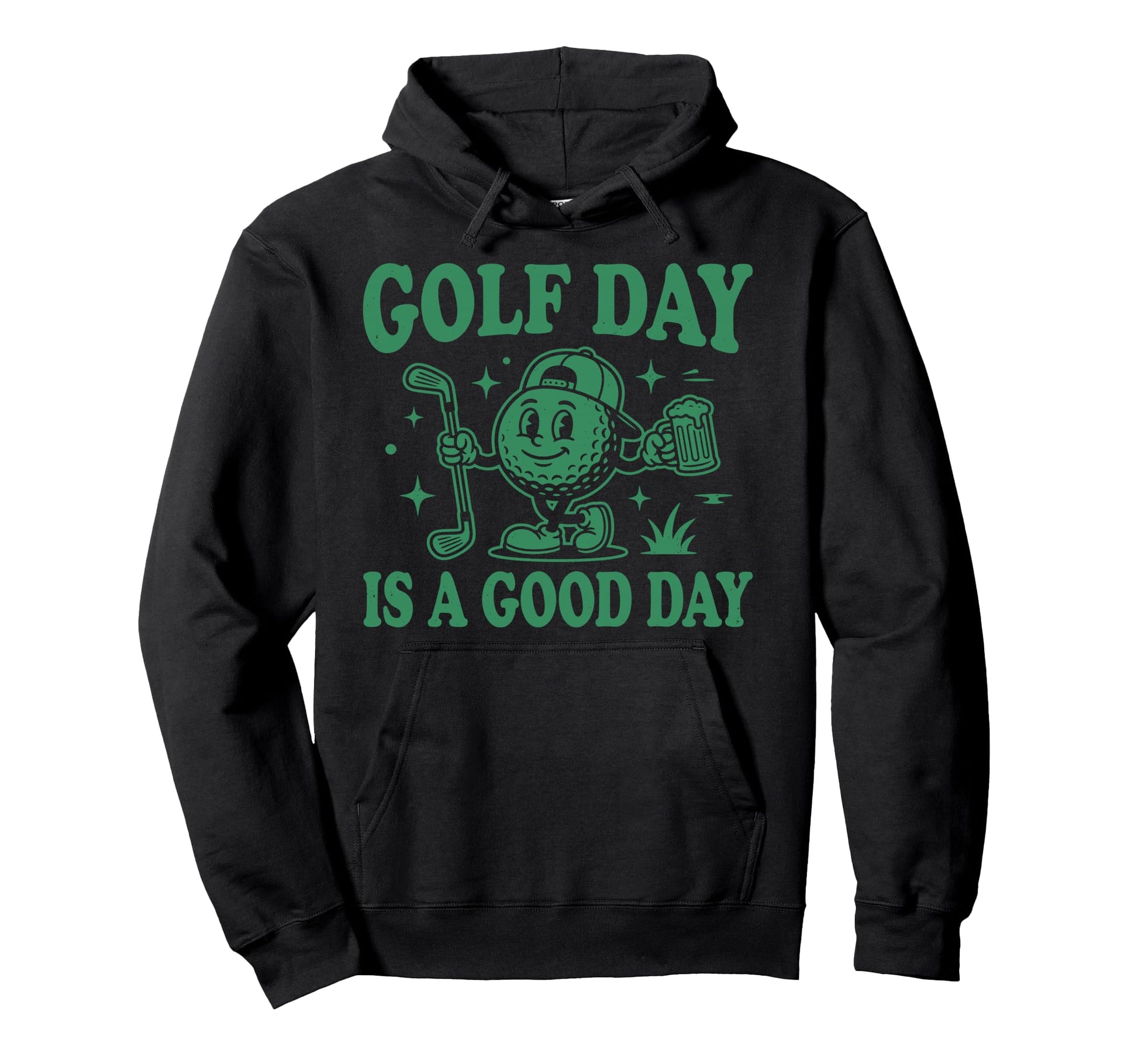 Golf Day Is Good Day Golf Lover Funny Hoodie - Minimalist Print for Adults - T-Shirt, Sweatshirt, Hoodie