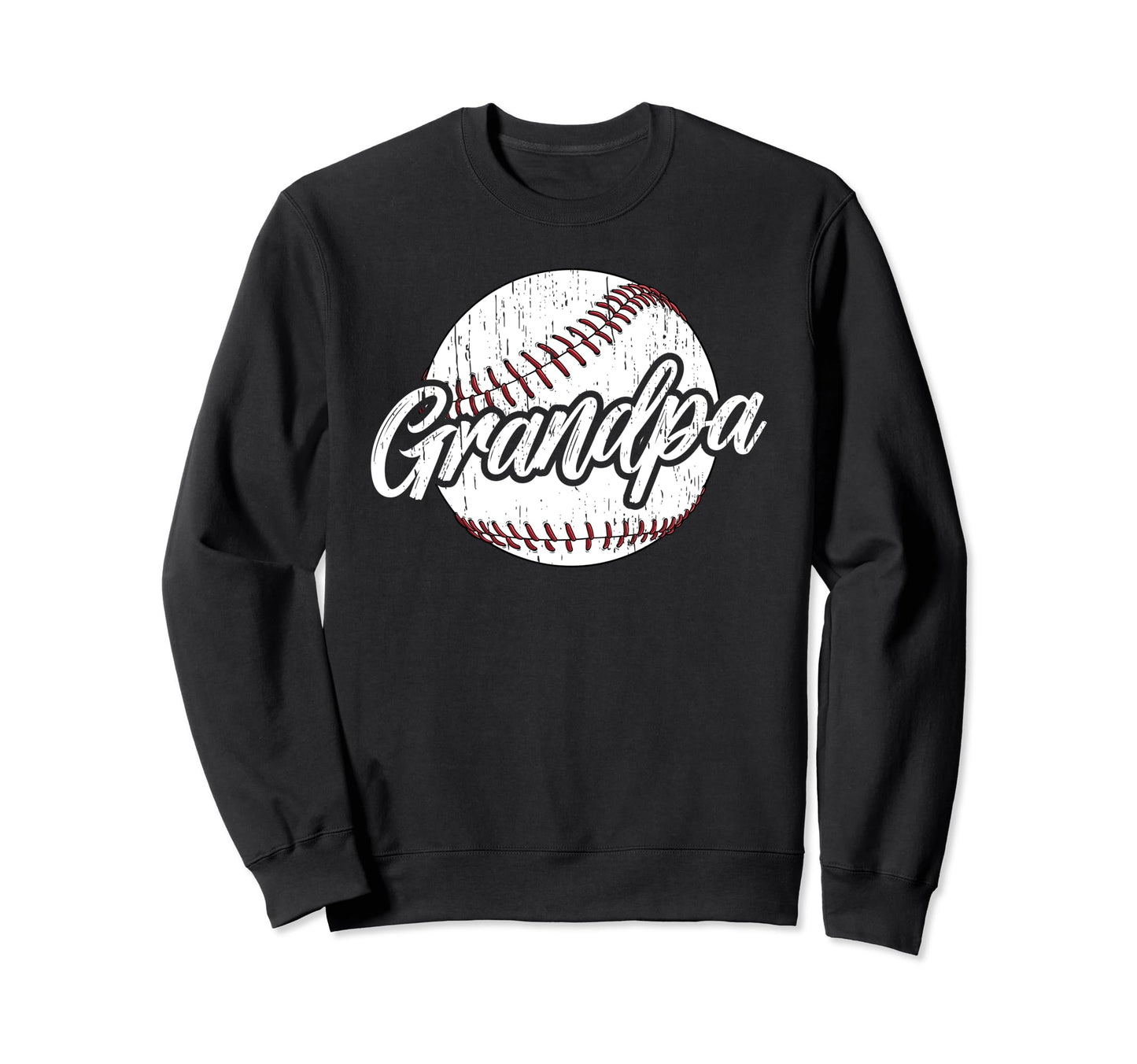 Grandpa Baseball Player Grandfather Sweatshirt - Custom Art Print Unisex - T-Shirt, Sweatshirt, Hoodie