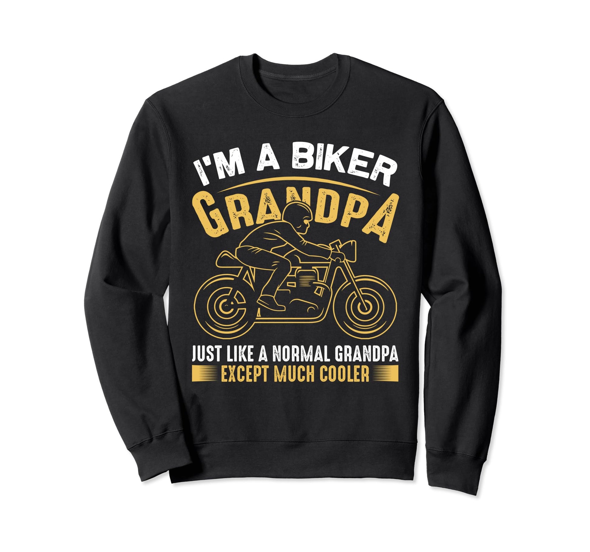 Im Biker Grandpa Motorcycle Biker Sweatshirt - Minimalist Print for Adults - T-Shirt, Sweatshirt, Hoodie