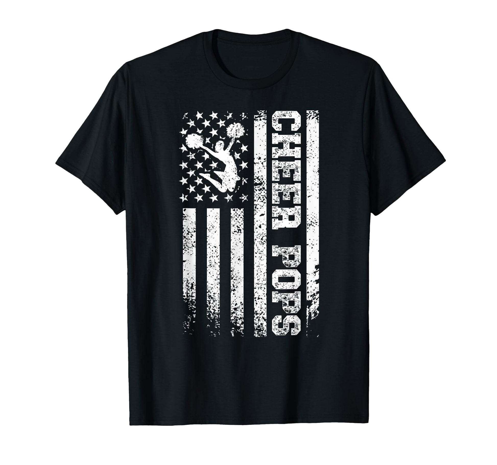 Cheer Pops Us Flag Cheerleading Pops T-Shirt - Graphic Print Unisex - T-Shirt, Sweatshirt, Hoodie
