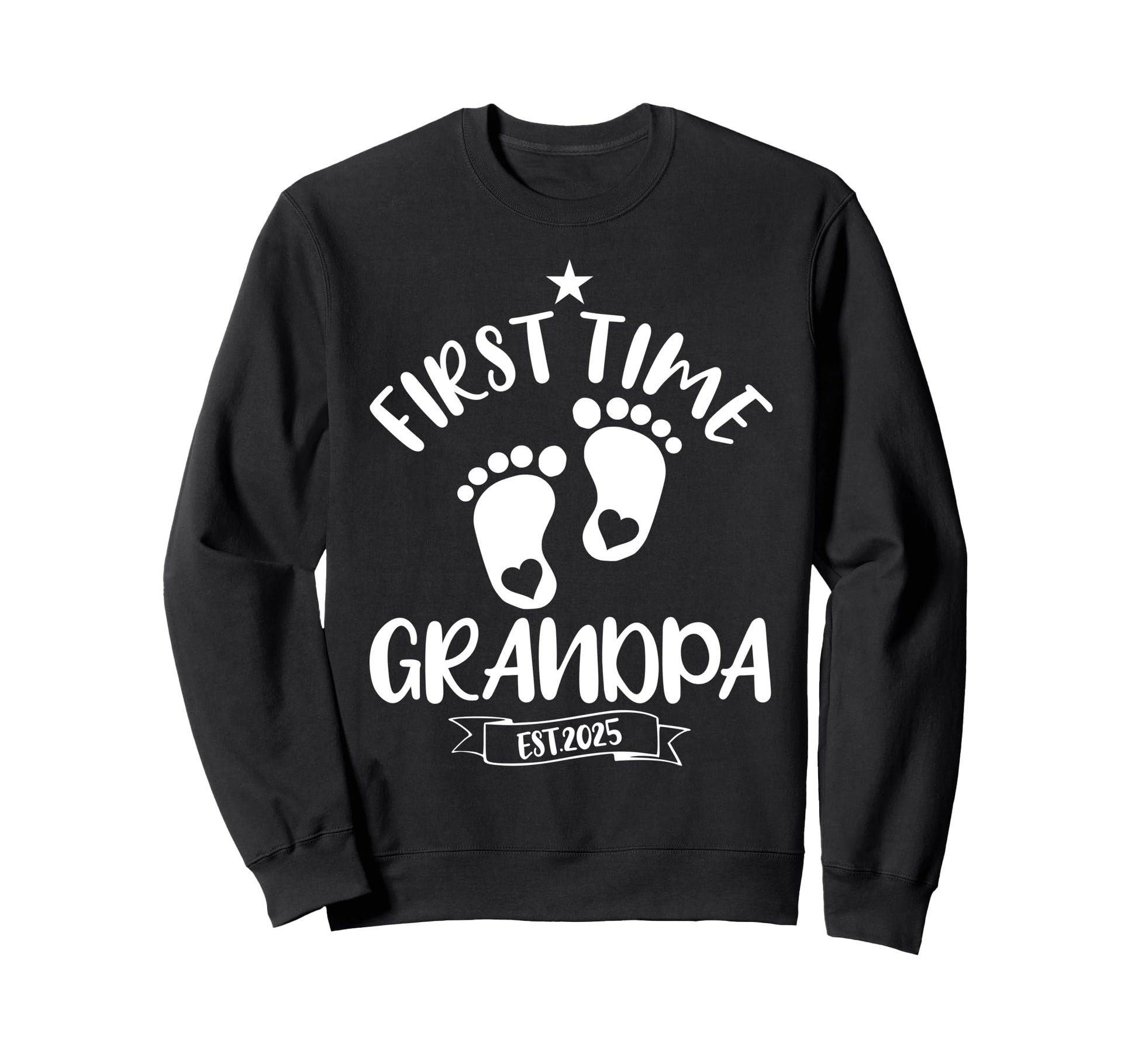First Time Grandpa 2025 Promoted To Sweatshirt - Custom Art Print Unisex - T-Shirt, Sweatshirt, Hoodie
