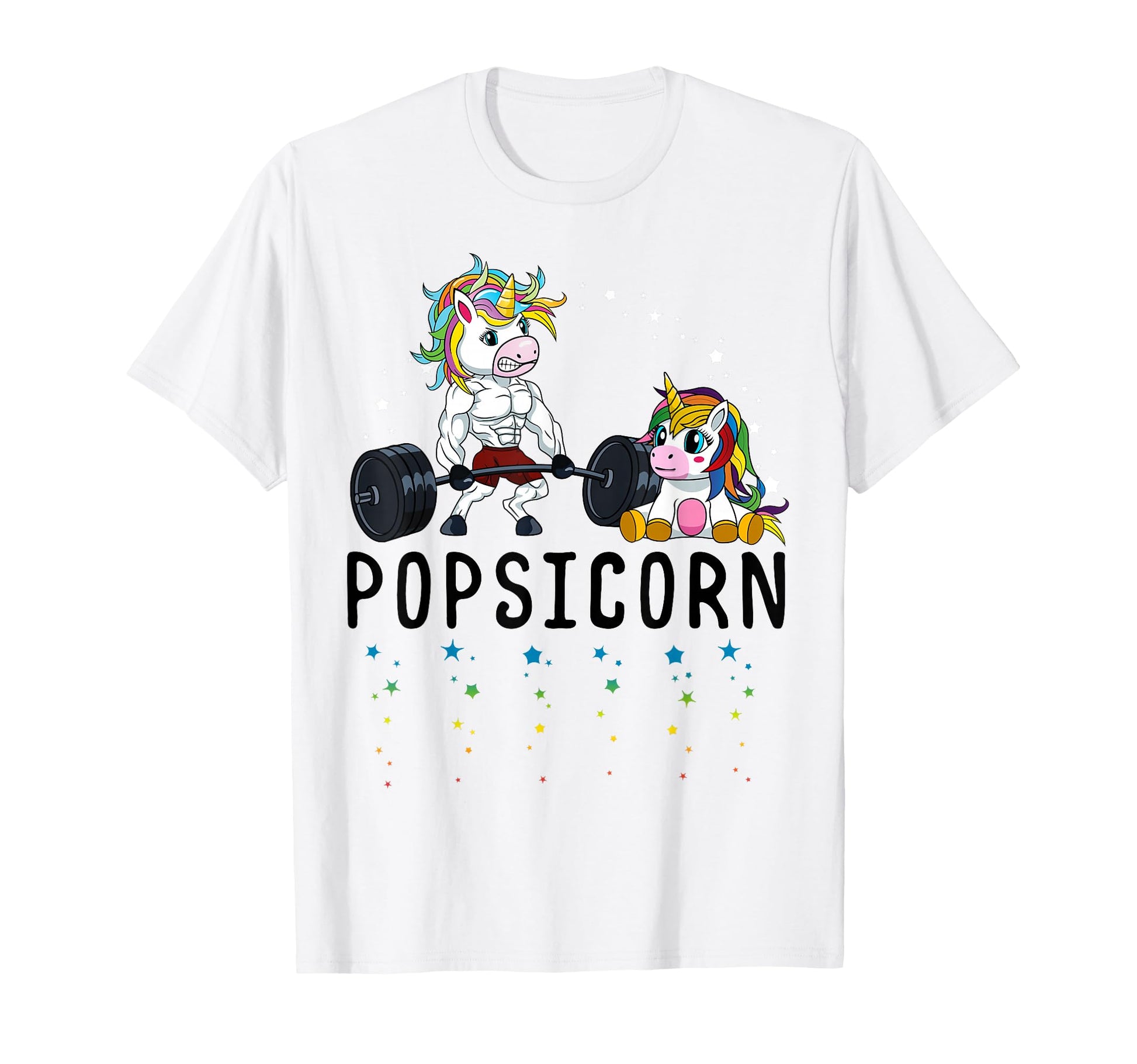 White Popsicorn Unicorn Pops Power T-Shirt - Fun Novelty Design Unisex - T-Shirt, Sweatshirt, Hoodie