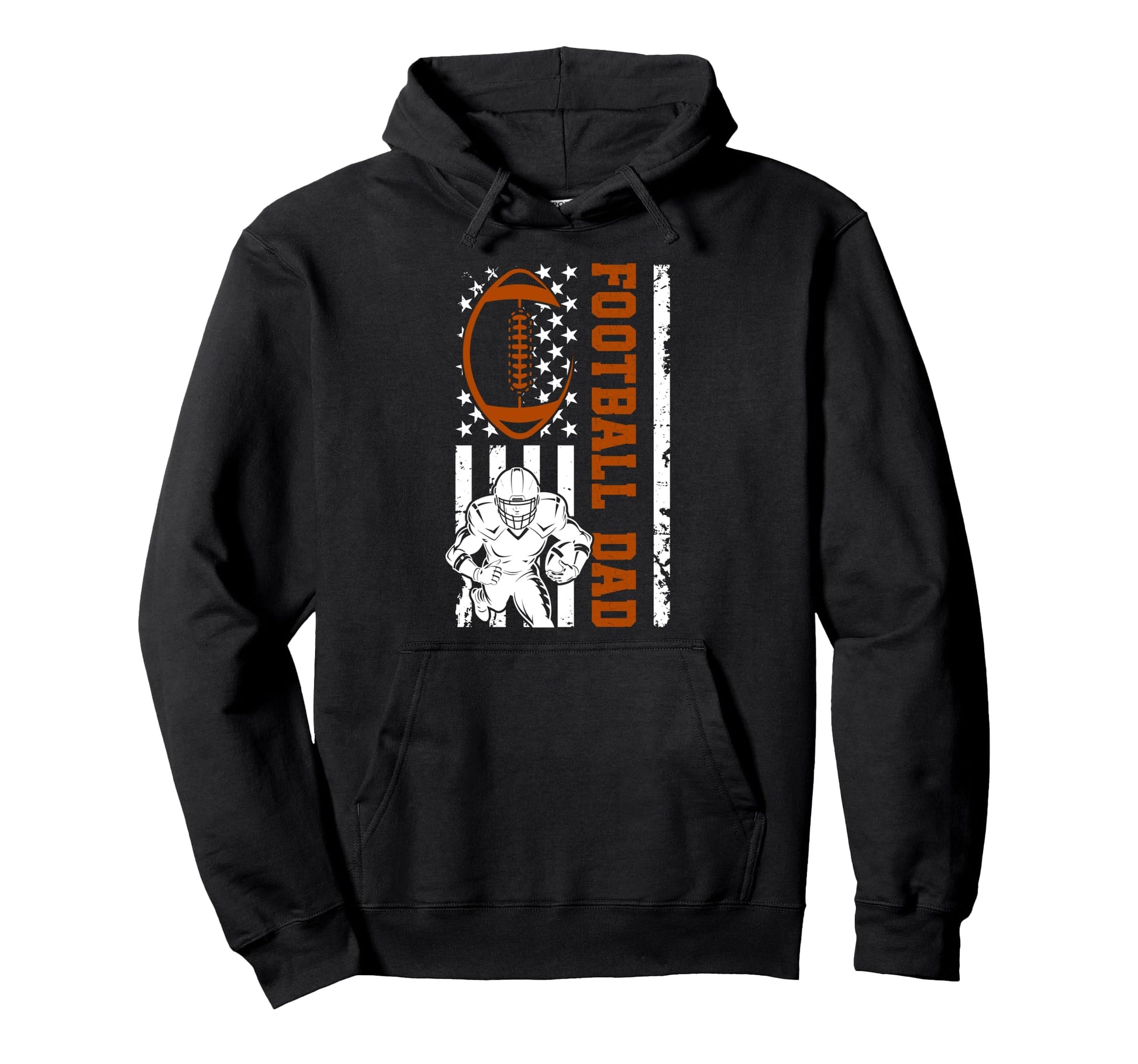 Football Dad Us Flag Football Player Dad Hoodie - Novelty Apparel Unisex - T-Shirt, Sweatshirt, Hoodie